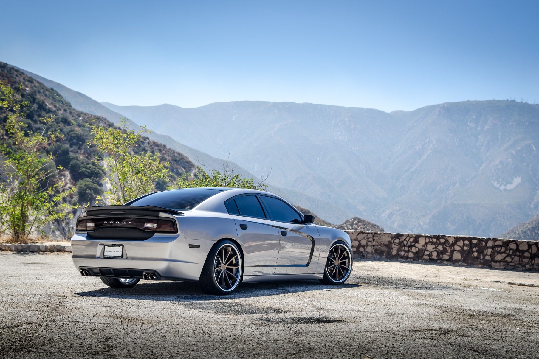 A 2014 Dodge Charger on 22 Inch Blaque Diamond BD-23 Bronze with SS Lip Wheels