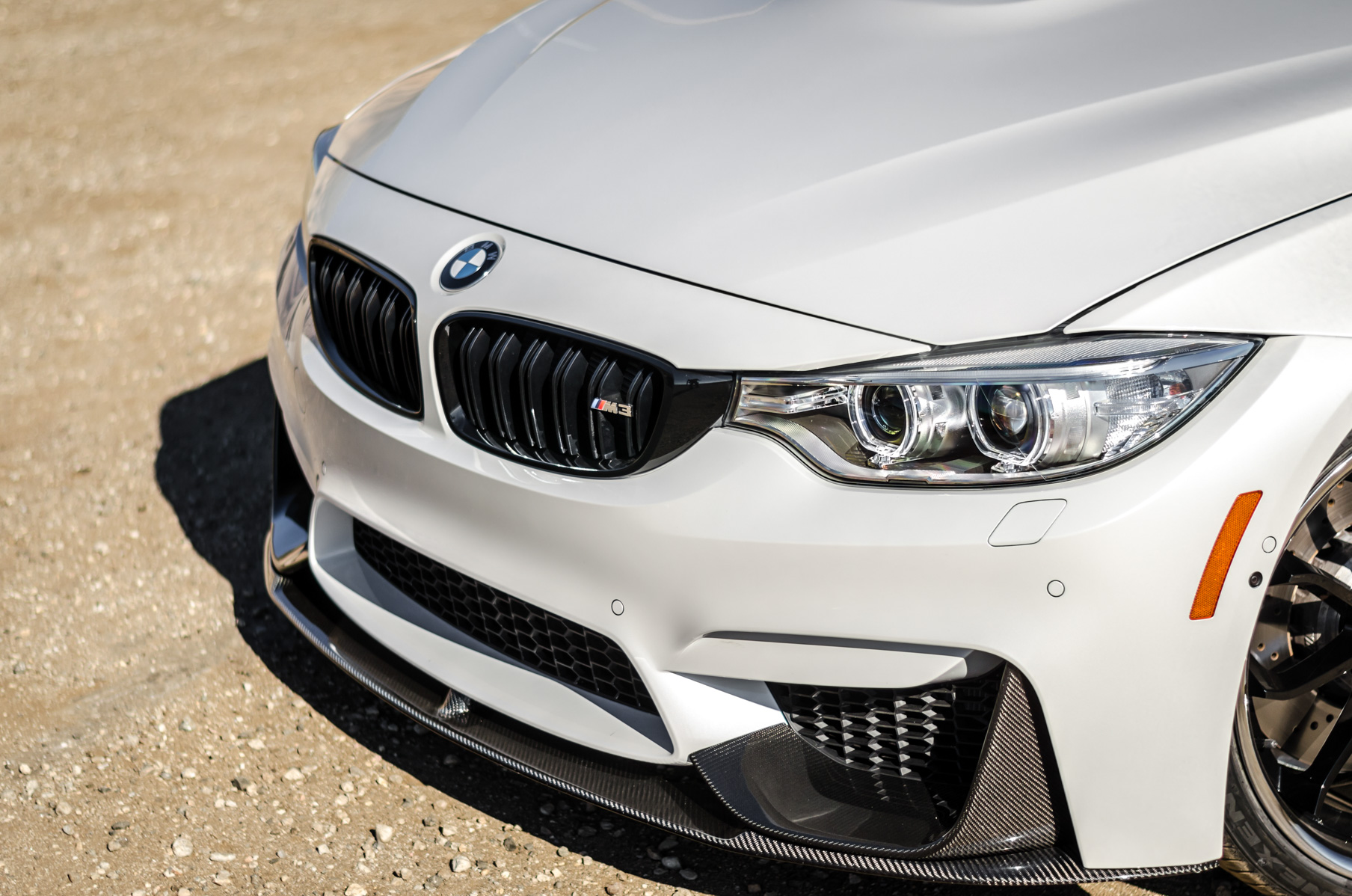 A 2016 BMW M3 on 20 Inch Blaque Diamond BD-23 Black with SS Lip Wheels