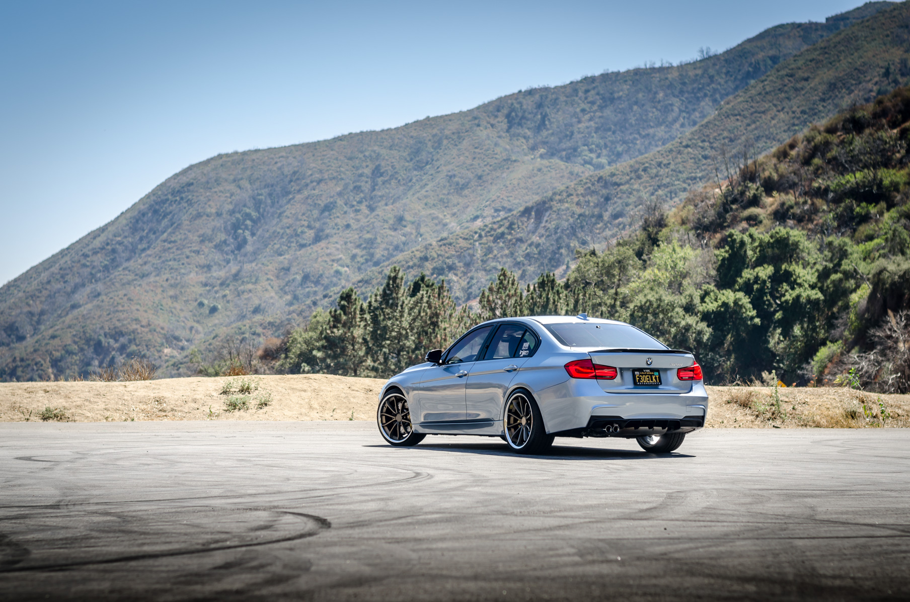 A 2014 328i on 20 Inch Blaque Diamond BD-23 Bronze Wheels
