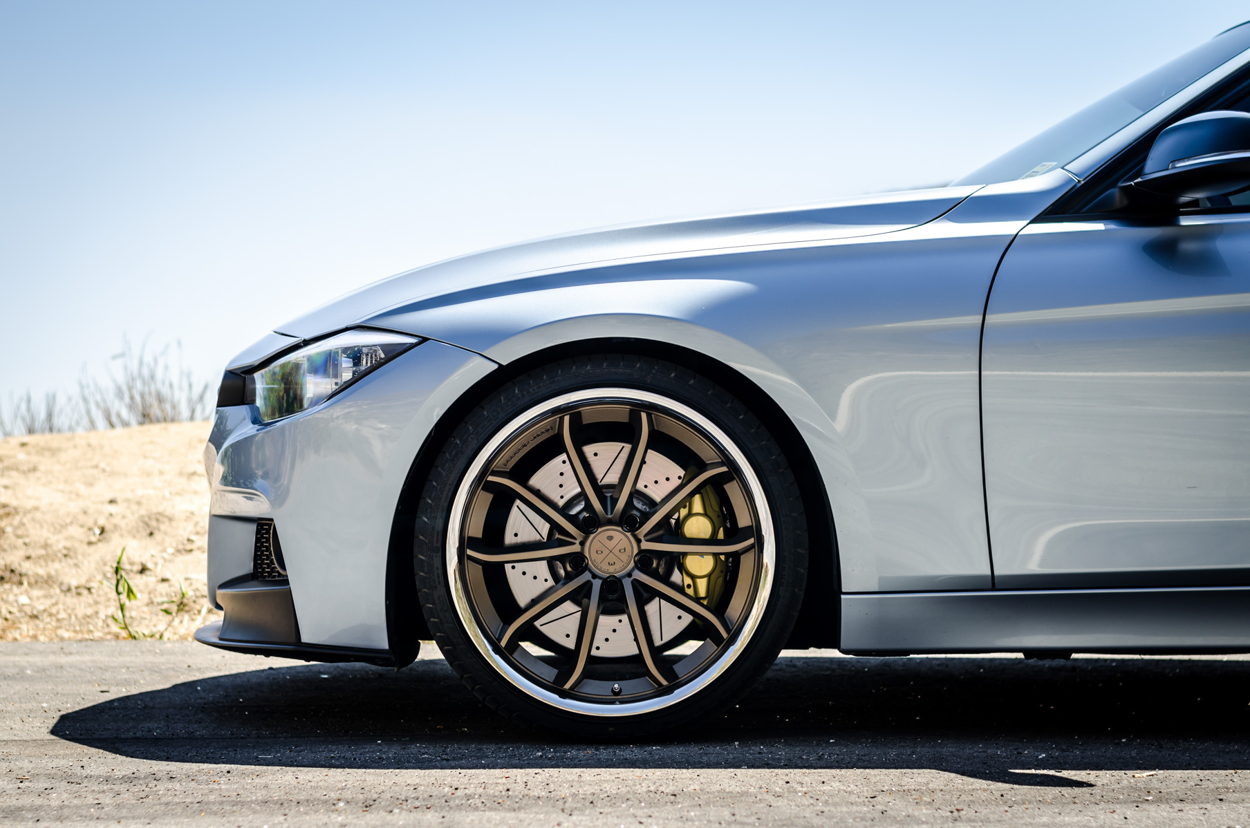 A 2014 328i on 20 Inch Blaque Diamond BD-23 Bronze Wheels