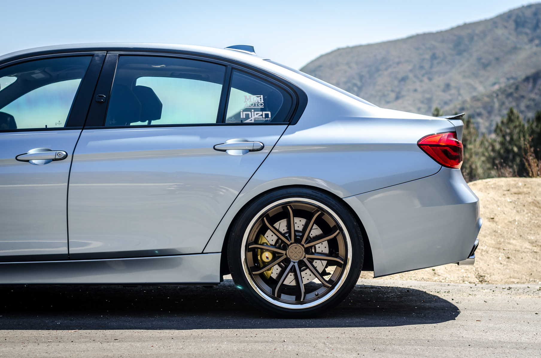 A 2014 328i on 20 Inch Blaque Diamond BD-23 Bronze Wheels