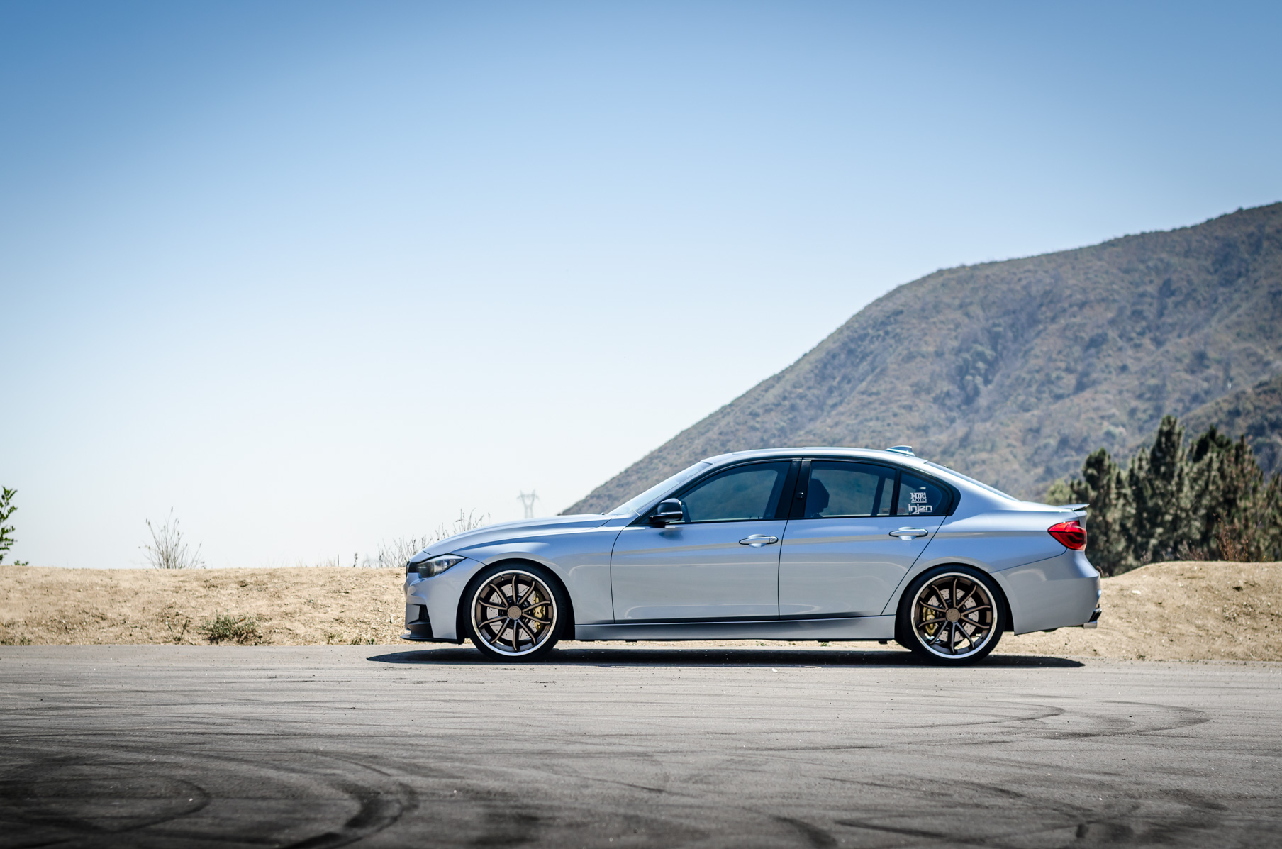 A 2014 328i on 20 Inch Blaque Diamond BD-23 Bronze Wheels