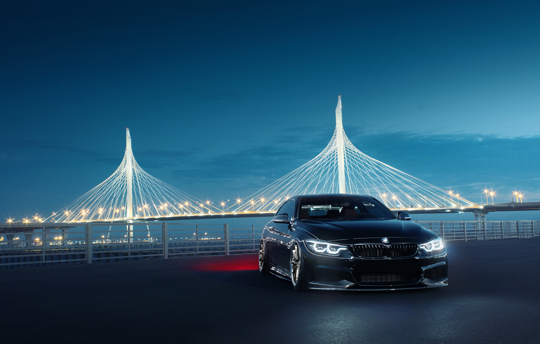 2015 BMW 4 Series Coupe on 20 Inch Blaque Diamond BD-23 Bronze Wheels