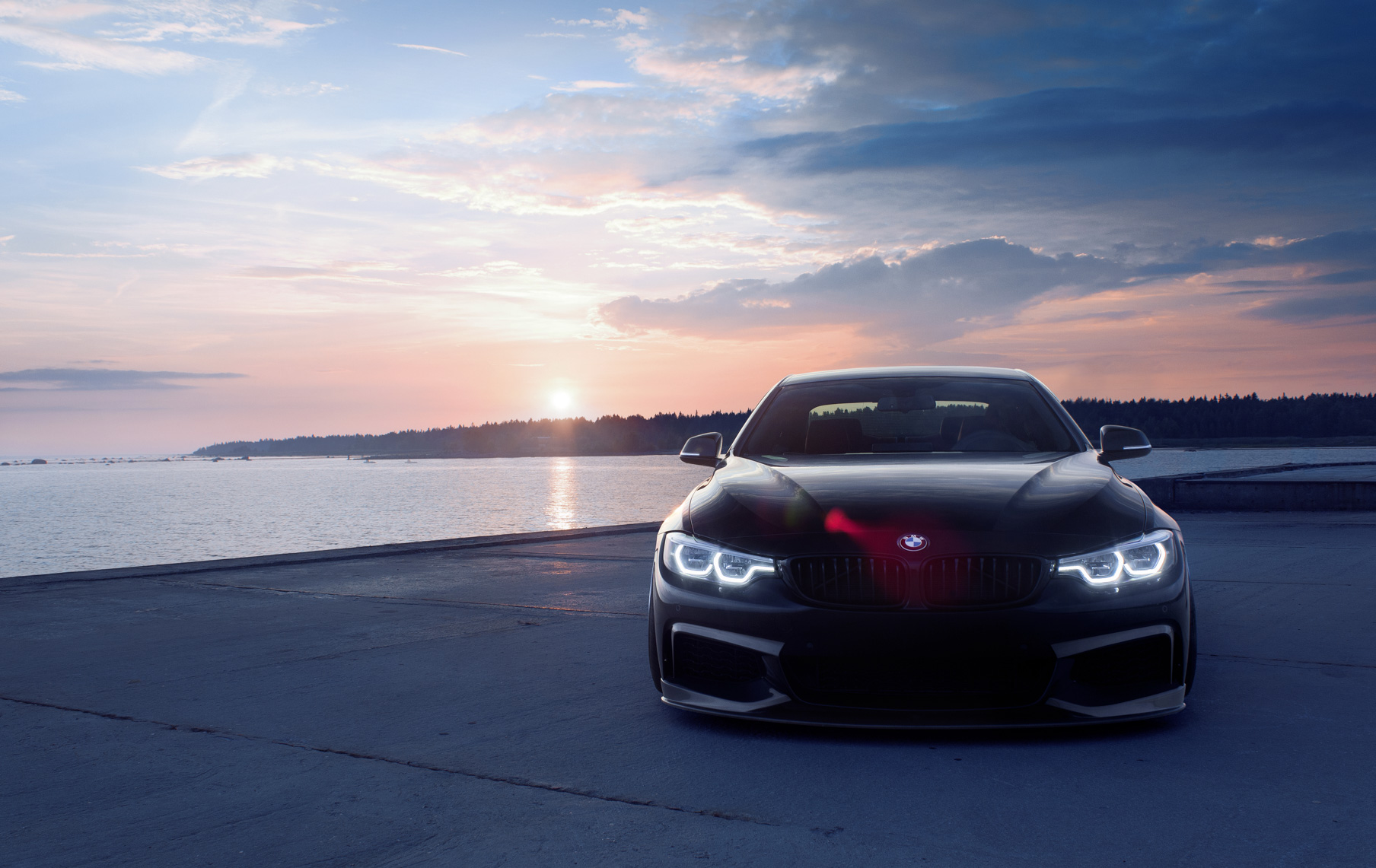 2015 BMW 4 Series Coupe on 20 Inch Blaque Diamond BD-23 Bronze Wheels