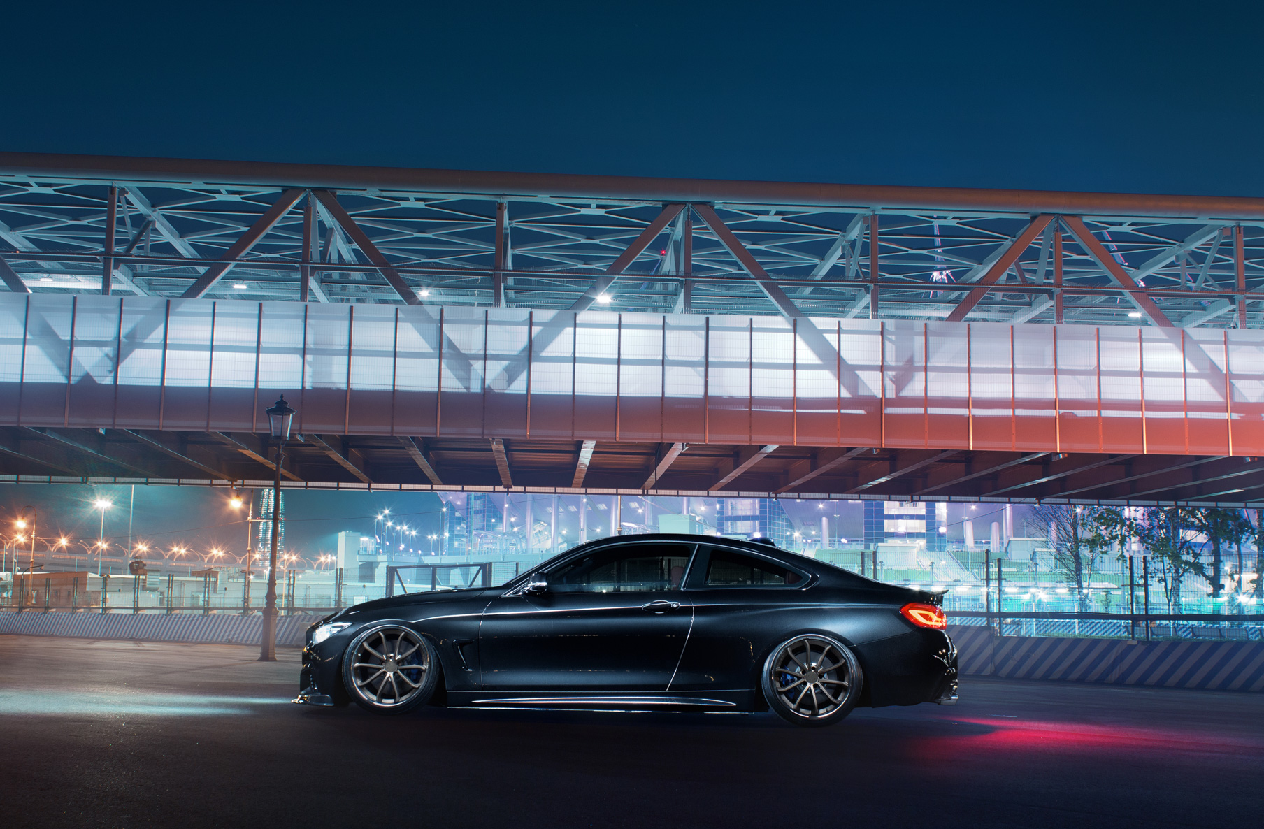 2015 BMW 4 Series Coupe on 20 Inch Blaque Diamond BD-23 Bronze Wheels