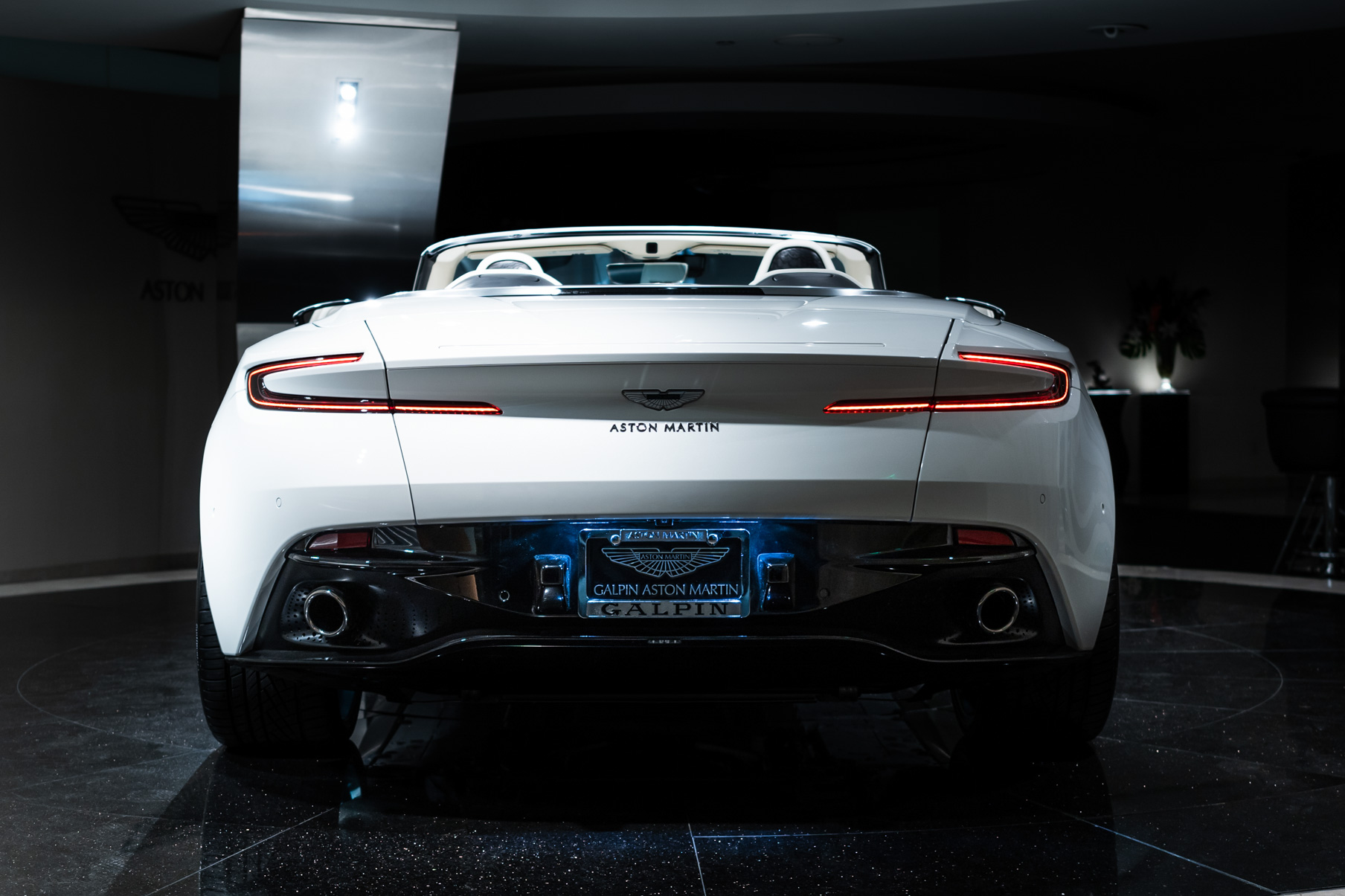 A 2017 Aston Martin DB11 on Blaque Diamond BD-23 Brushed Baby Blue Wheels