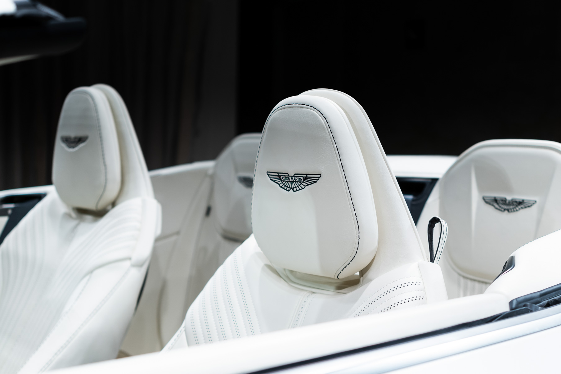 A 2017 Aston Martin DB11 on Blaque Diamond BD-23 Brushed Baby Blue Wheels