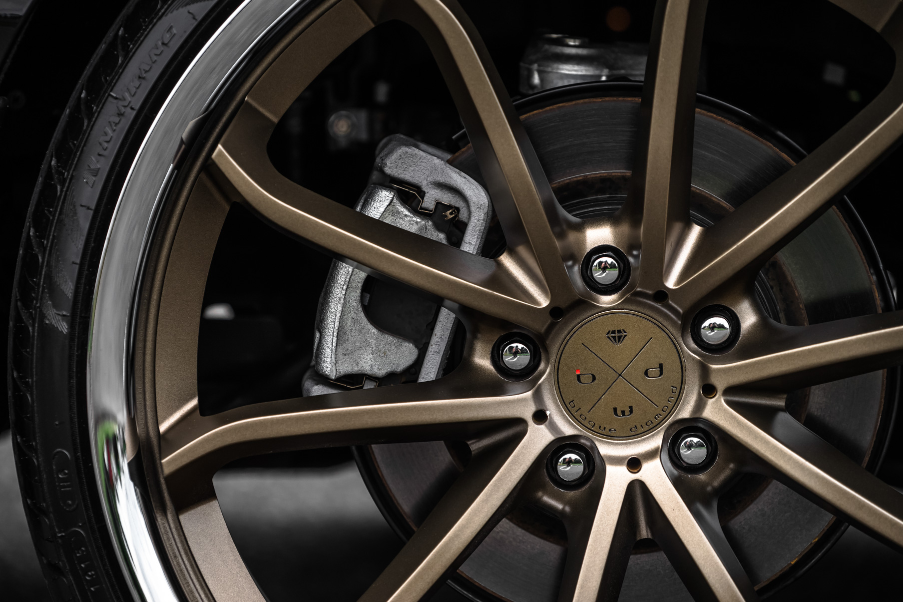 A 2017 Acura RLX on Blaque Diamond BD-23 Antique Matte Bronze Wheels