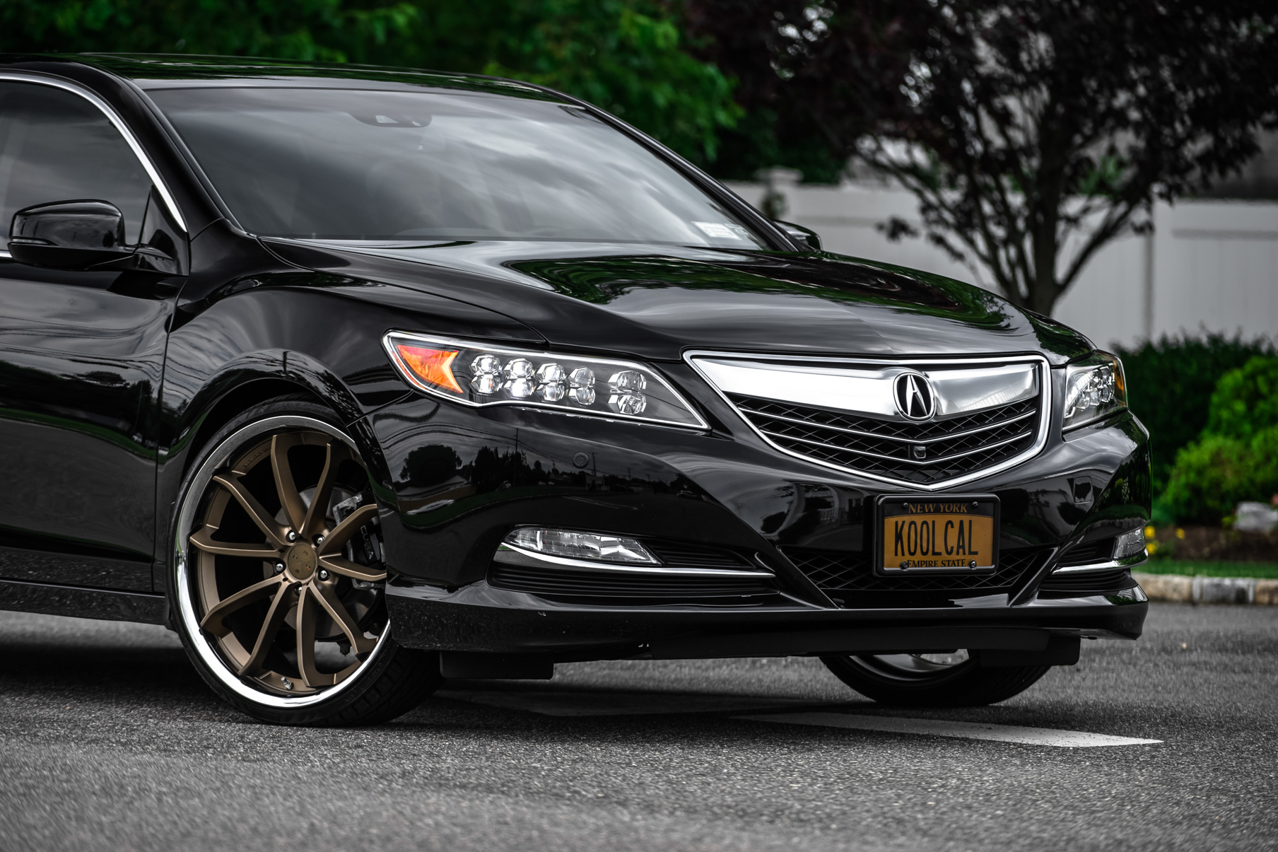 A 2017 Acura RLX on Blaque Diamond BD-23 Antique Matte Bronze Wheels