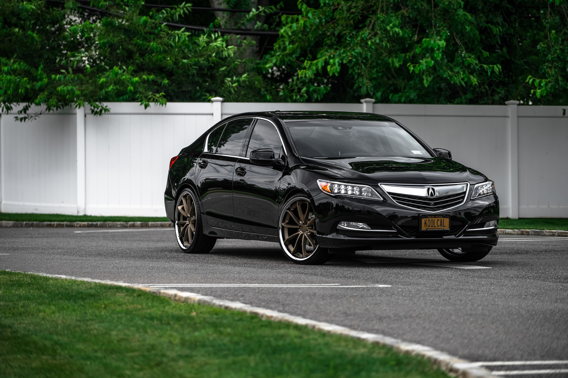 A 2017 Acura RLX on Blaque Diamond BD-23 Antique Matte Bronze Wheels