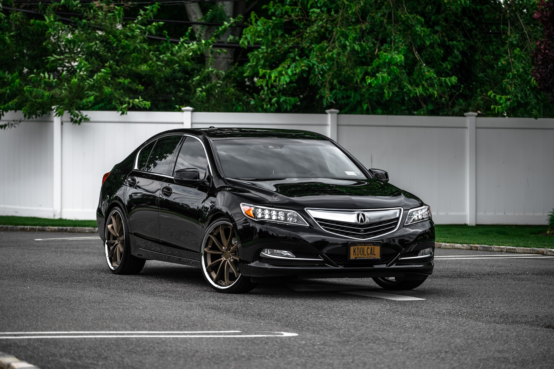 A 2017 Acura RLX on Blaque Diamond BD-23 Antique Matte Bronze Wheels