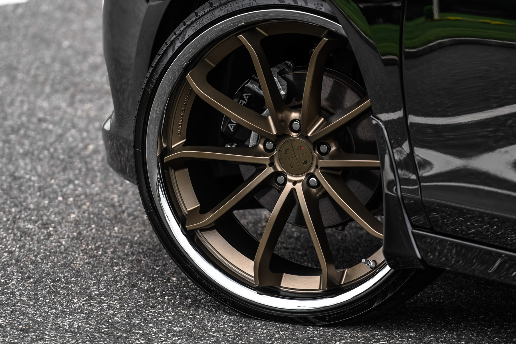 A 2017 Acura RLX on Blaque Diamond BD-23 Antique Matte Bronze Wheels