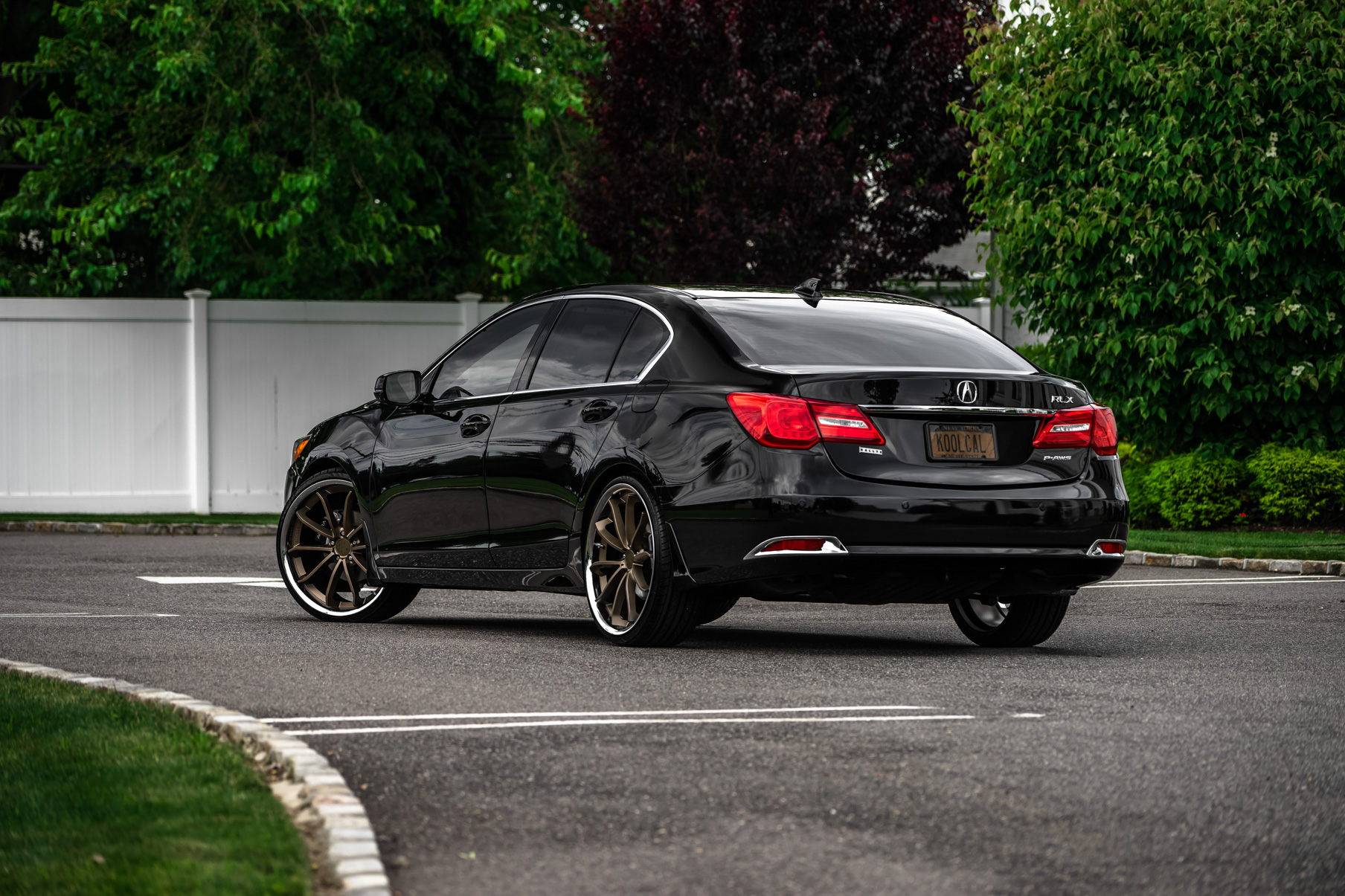 A 2017 Acura RLX on Blaque Diamond BD-23 Antique Matte Bronze Wheels