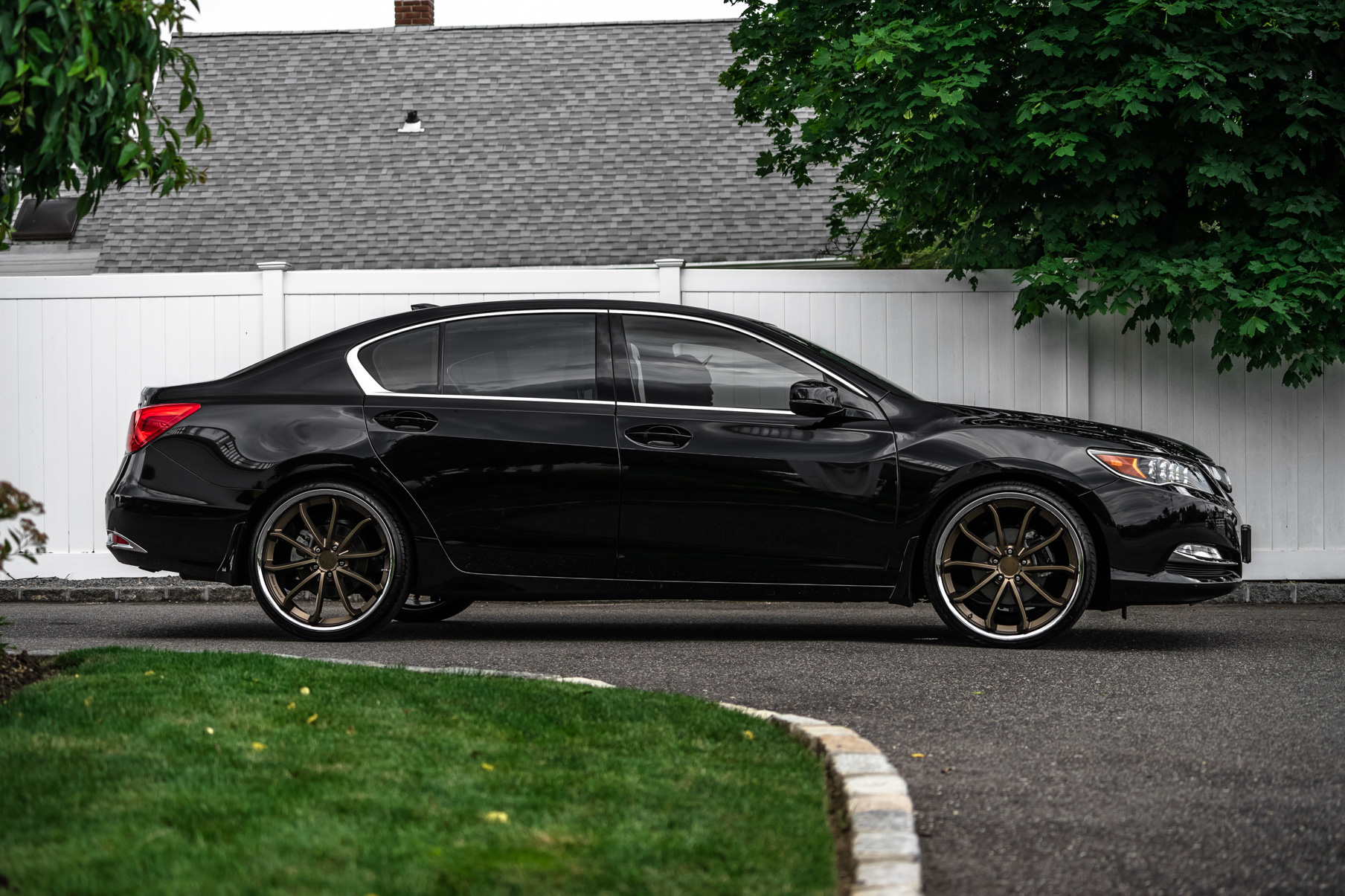 A 2017 Acura RLX on Blaque Diamond BD-23 Antique Matte Bronze Wheels