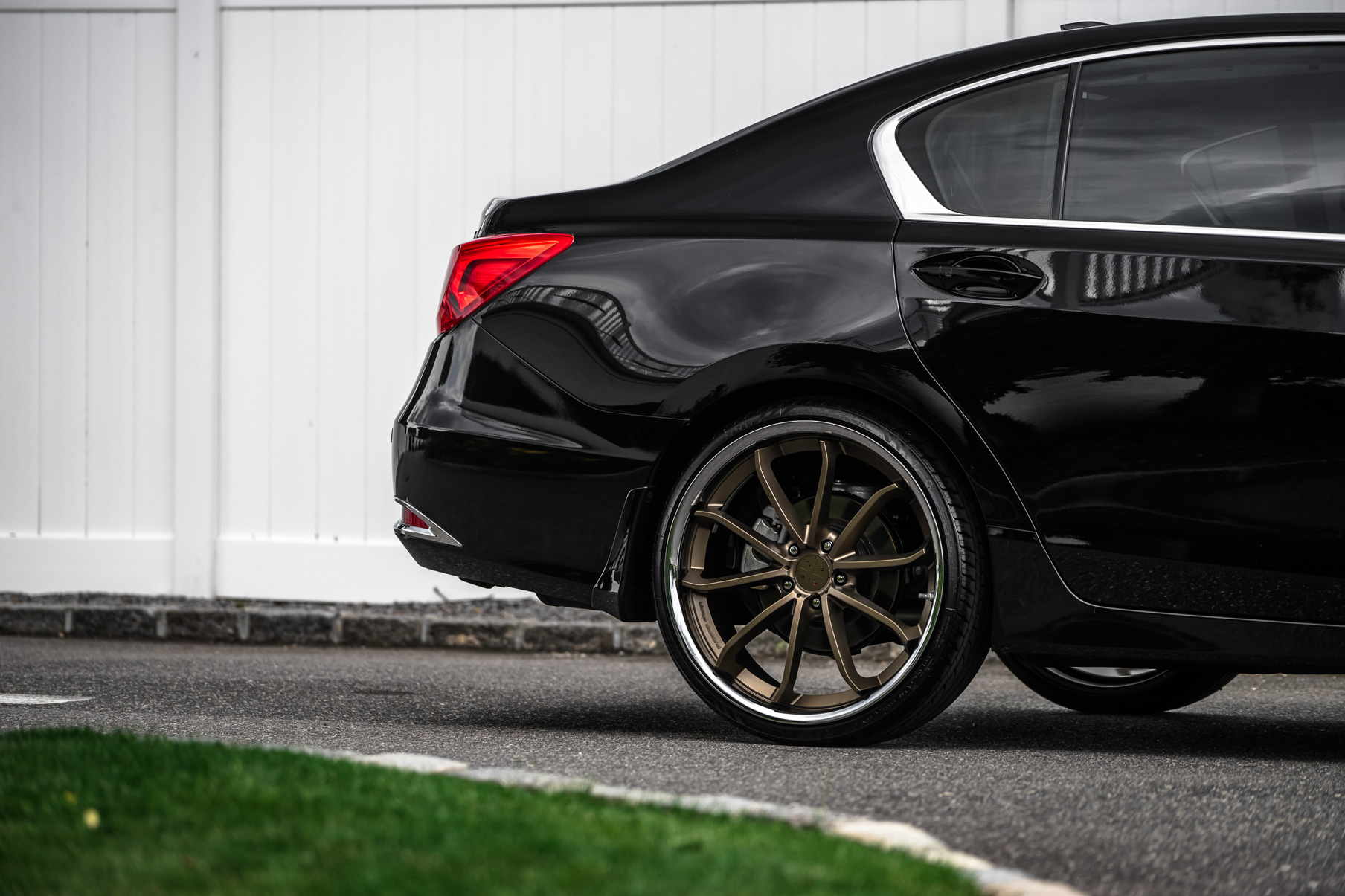 A 2017 Acura RLX on Blaque Diamond BD-23 Antique Matte Bronze Wheels