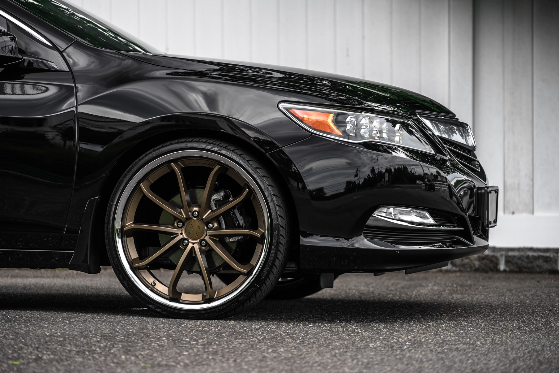 A 2017 Acura RLX on Blaque Diamond BD-23 Antique Matte Bronze Wheels