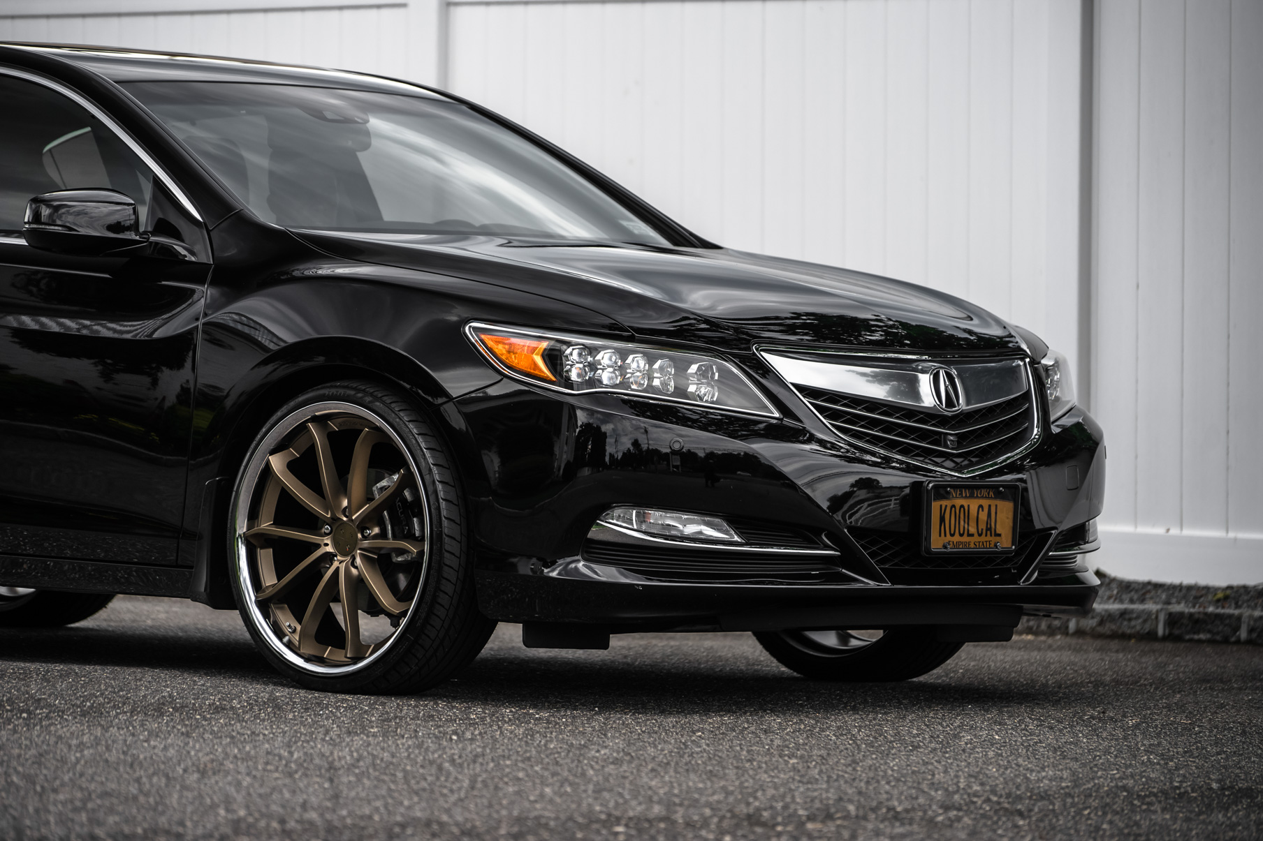 A 2017 Acura RLX on Blaque Diamond BD-23 Antique Matte Bronze Wheels