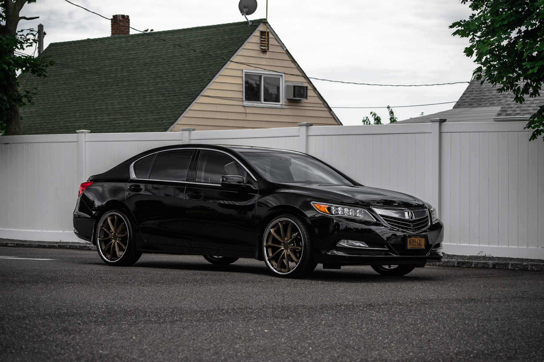 A 2017 Acura RLX on Blaque Diamond BD-23 Antique Matte Bronze Wheels