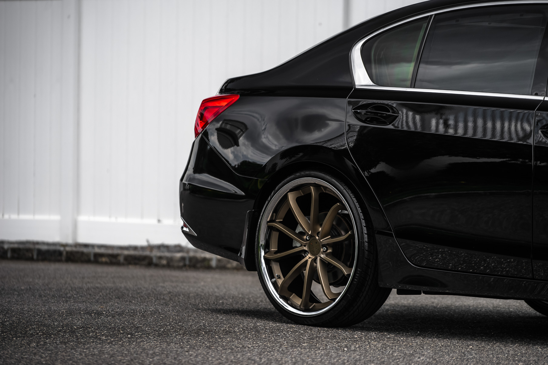 A 2017 Acura RLX on Blaque Diamond BD-23 Antique Matte Bronze Wheels