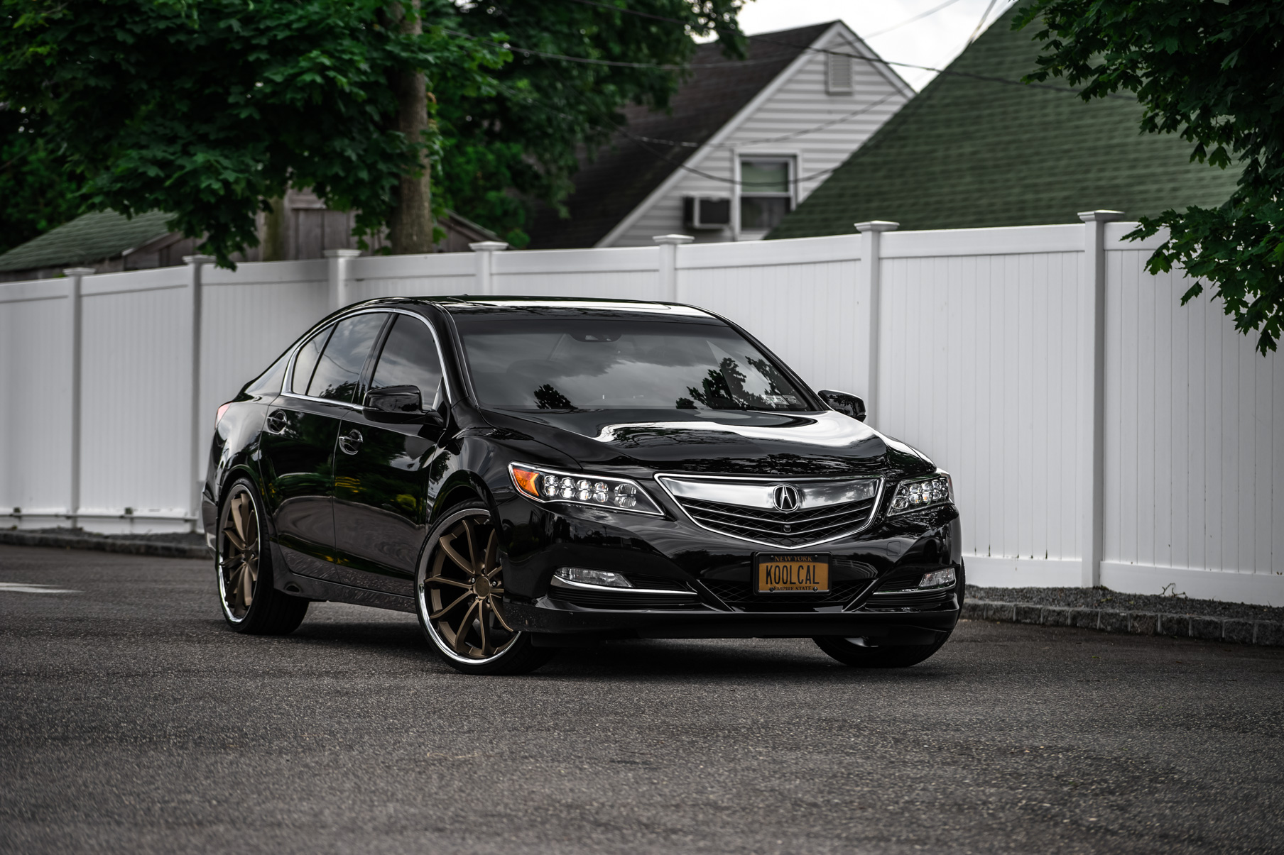 A 2017 Acura RLX on Blaque Diamond BD-23 Antique Matte Bronze Wheels