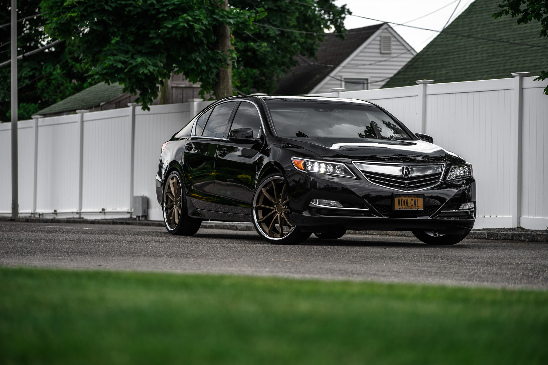 A 2017 Acura RLX on Blaque Diamond BD-23 Antique Matte Bronze Wheels