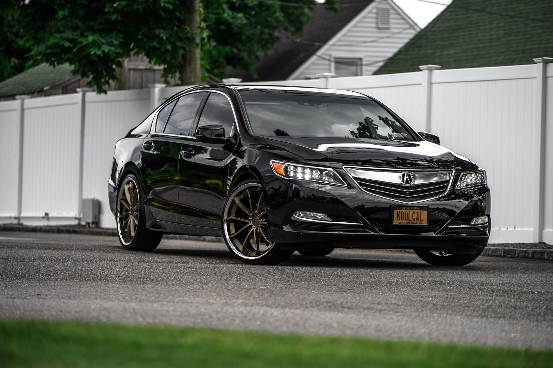 A 2017 Acura RLX on Blaque Diamond BD-23 Antique Matte Bronze Wheels