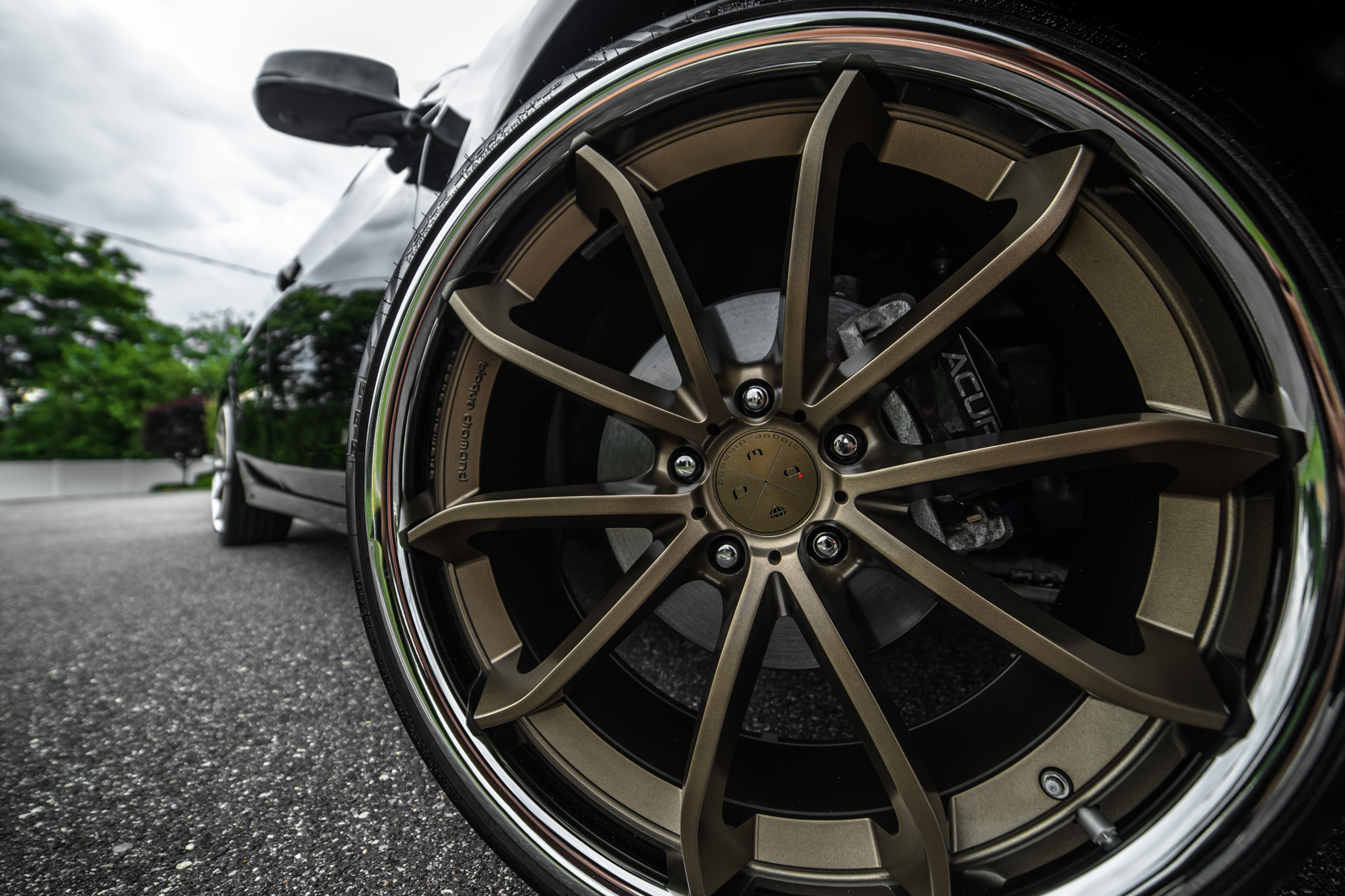 A 2017 Acura RLX on Blaque Diamond BD-23 Antique Matte Bronze Wheels