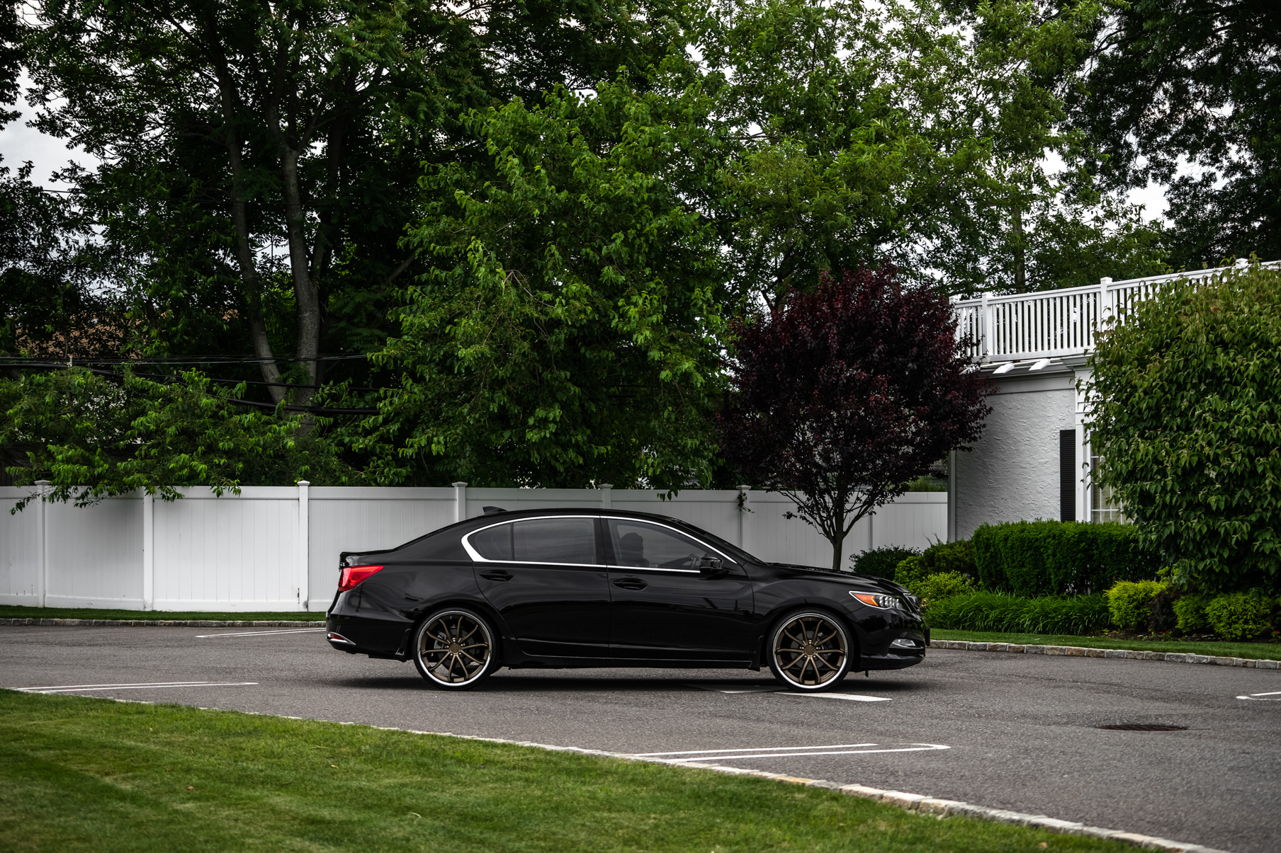 A 2017 Acura RLX on Blaque Diamond BD-23 Antique Matte Bronze Wheels