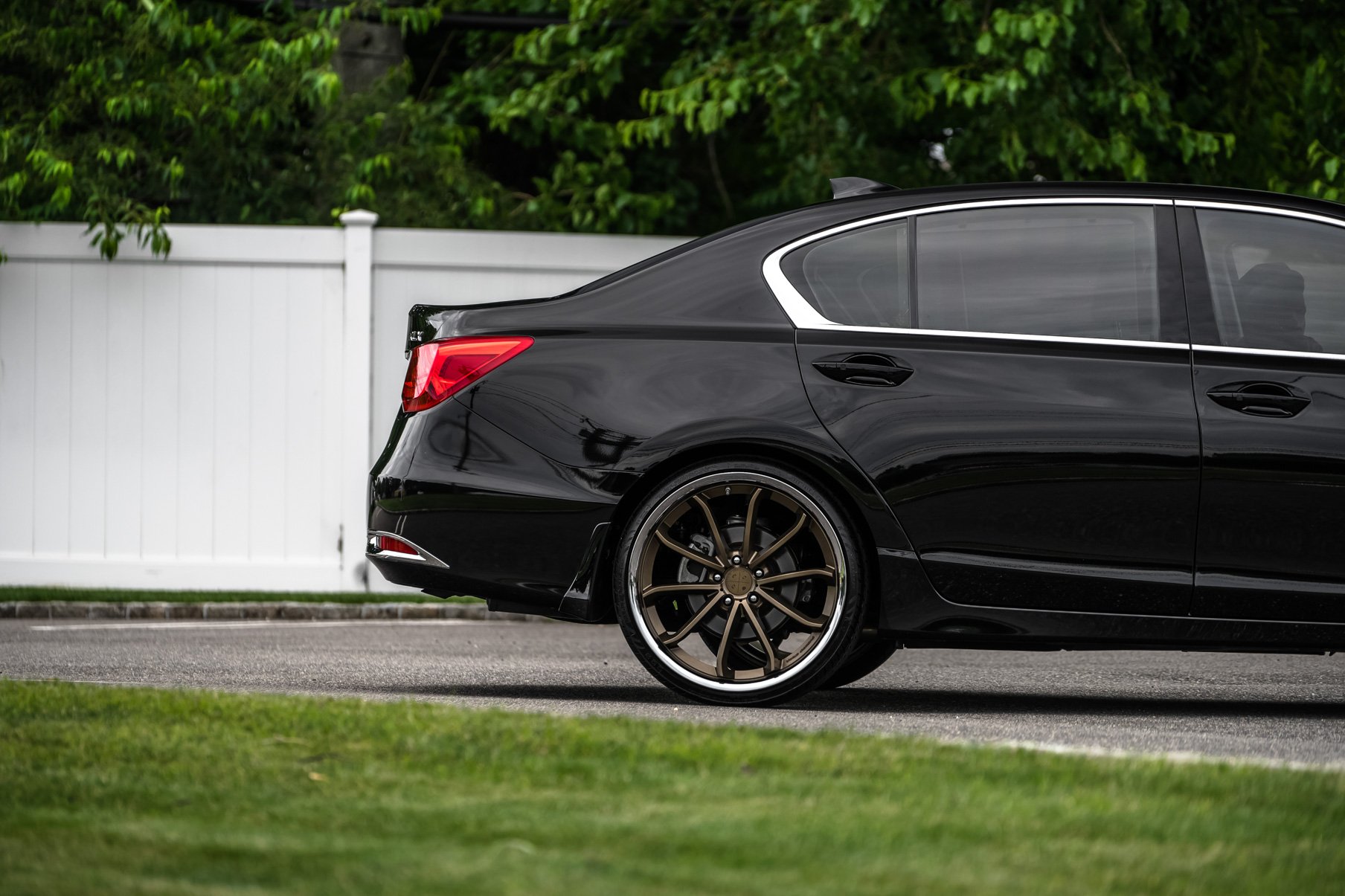 A 2017 Acura RLX on Blaque Diamond BD-23 Antique Matte Bronze Wheels