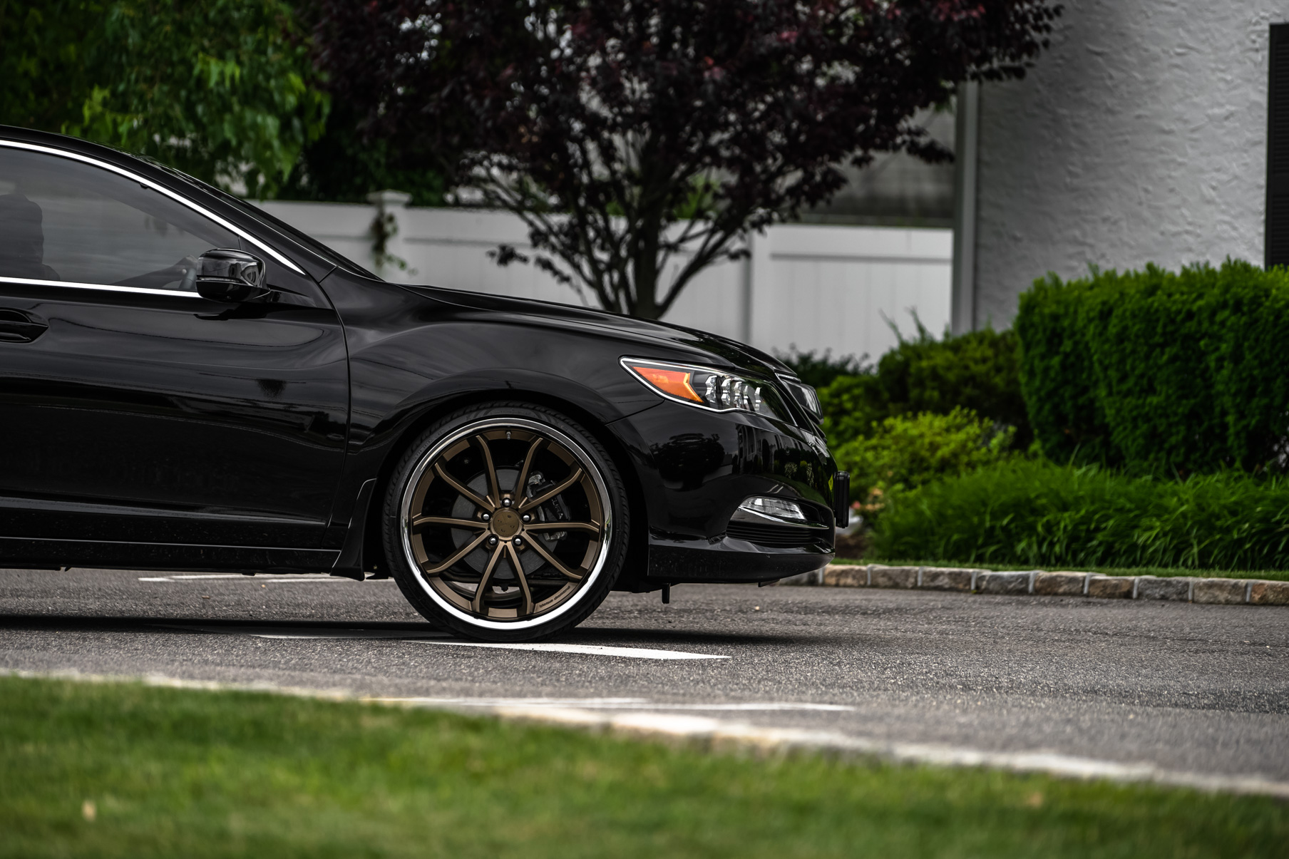 A 2017 Acura RLX on Blaque Diamond BD-23 Antique Matte Bronze Wheels