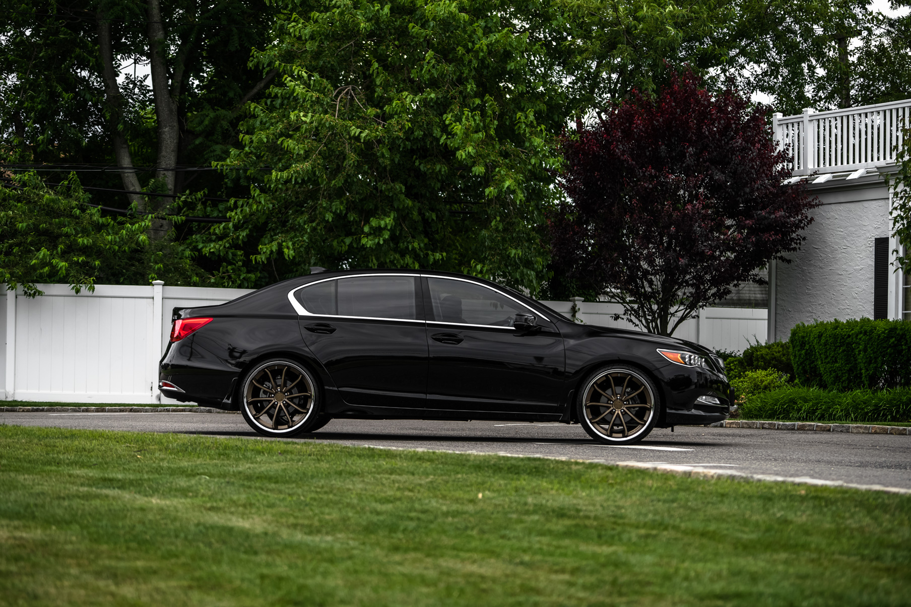 A 2017 Acura RLX on Blaque Diamond BD-23 Antique Matte Bronze Wheels