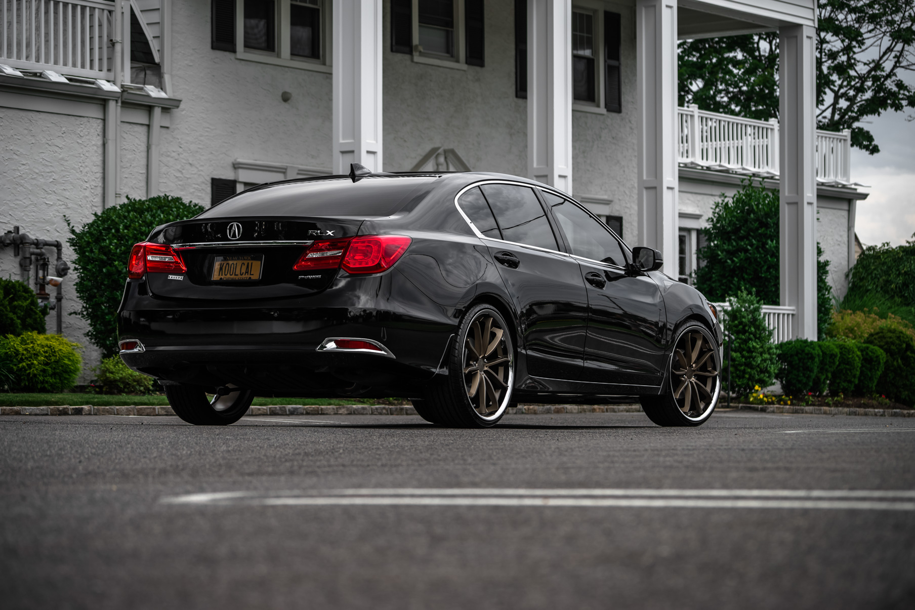 A 2017 Acura RLX on Blaque Diamond BD-23 Antique Matte Bronze Wheels