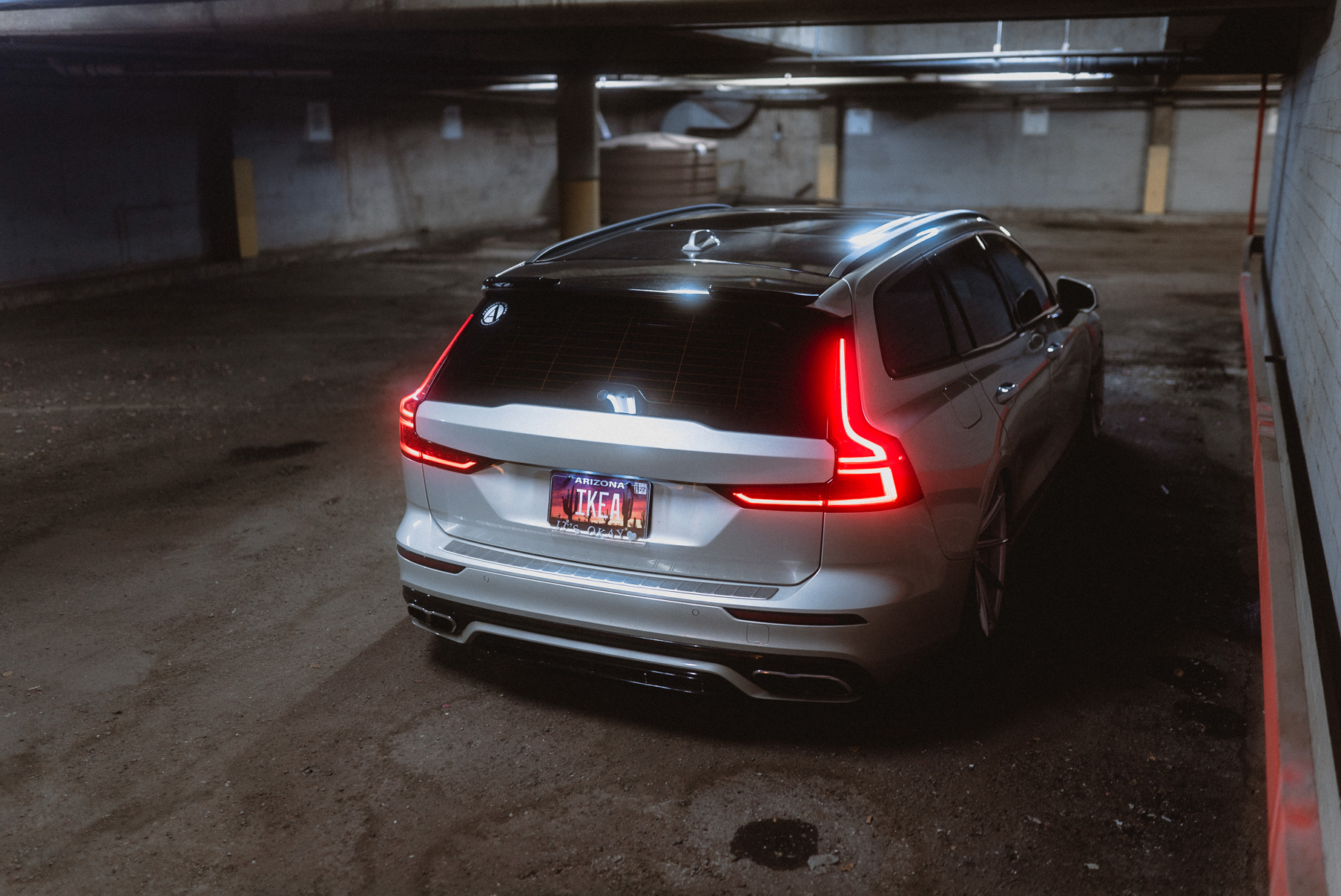 A 2020 Volvo V60 on Blaque Diamond BD-11 Gloss Silver Wheels