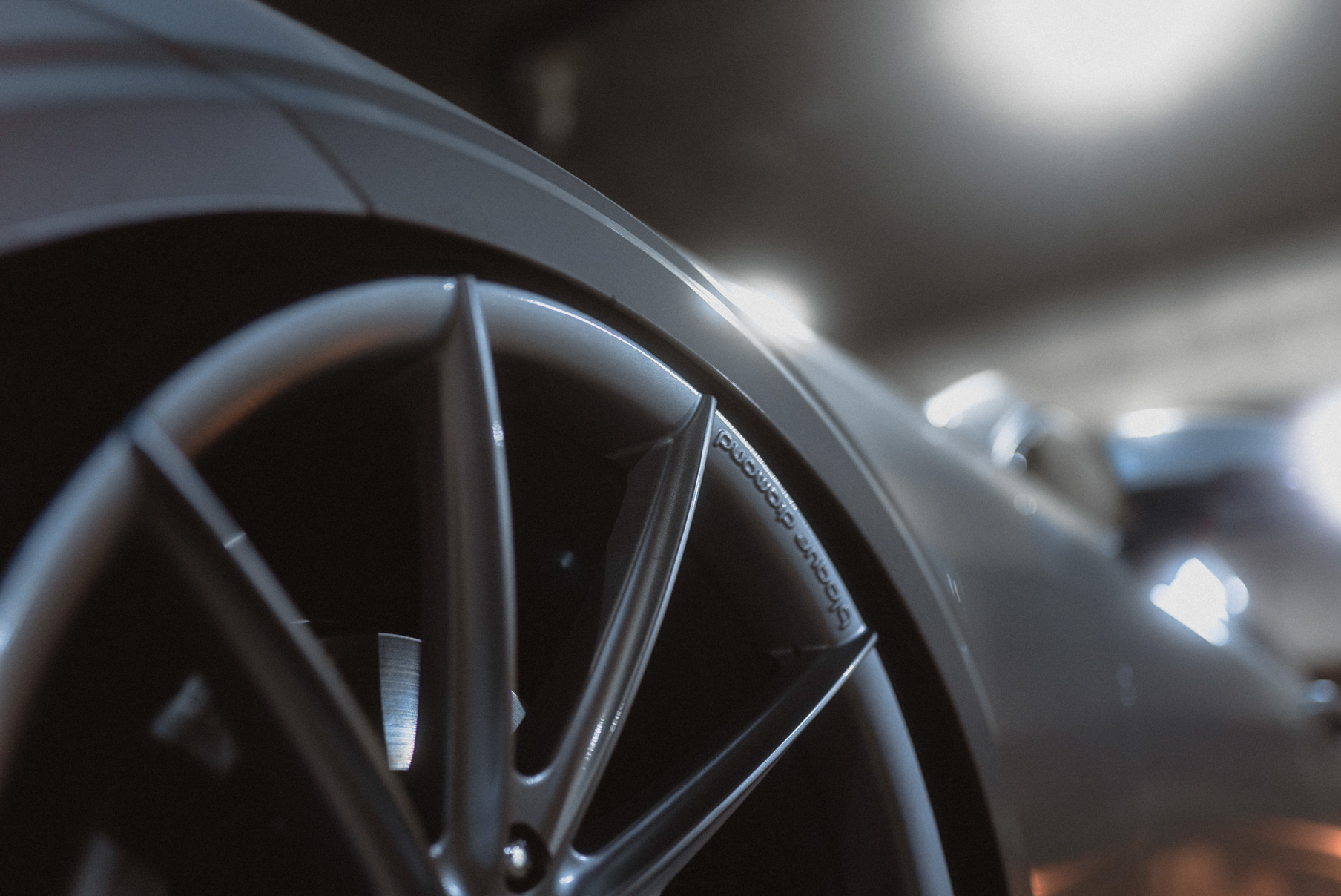 A 2020 Volvo V60 on Blaque Diamond BD-11 Gloss Silver Wheels