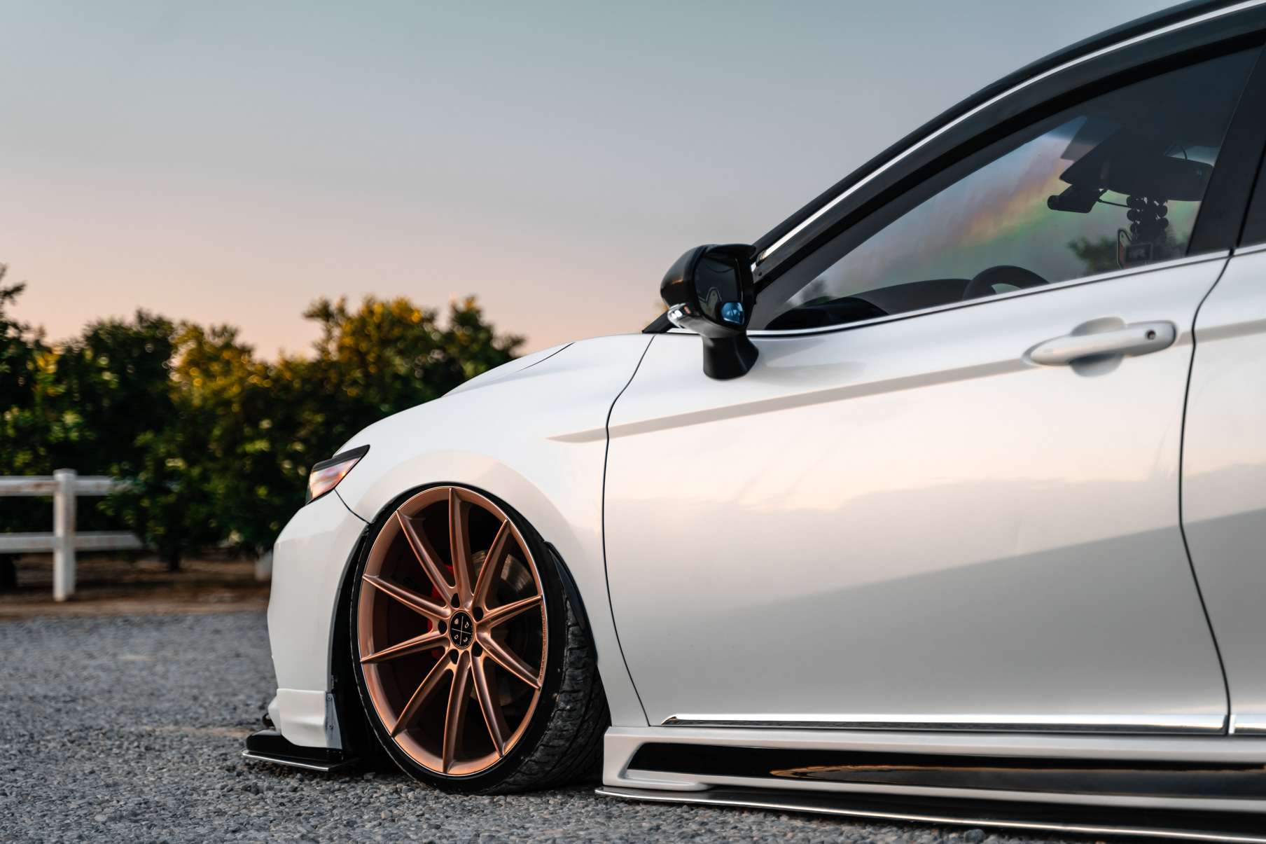 A 2018 Toyota Camry XSE on Blaque Diamond BD-11 Rose Gold Wheels