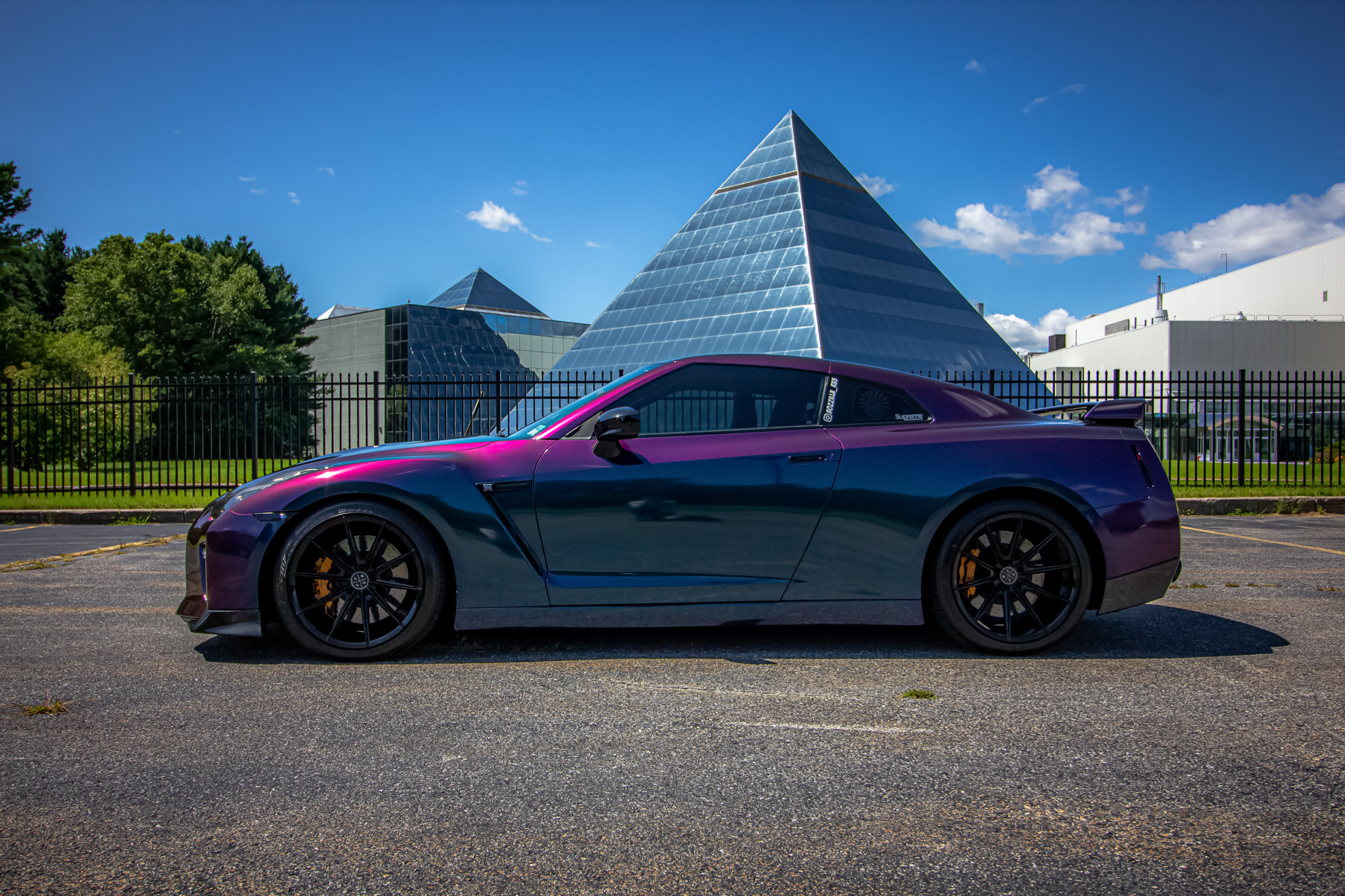 A 2016 Nissan GTR on 20 Inch Blaque Diamond BD-11 Gloss Black Wheels