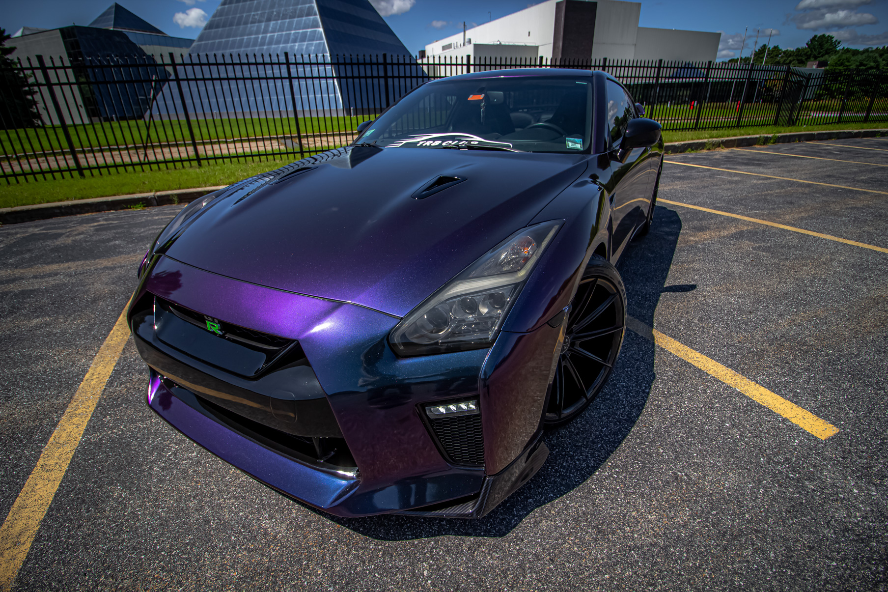 A 2016 Nissan GTR on 20 Inch Blaque Diamond BD-11 Gloss Black Wheels
