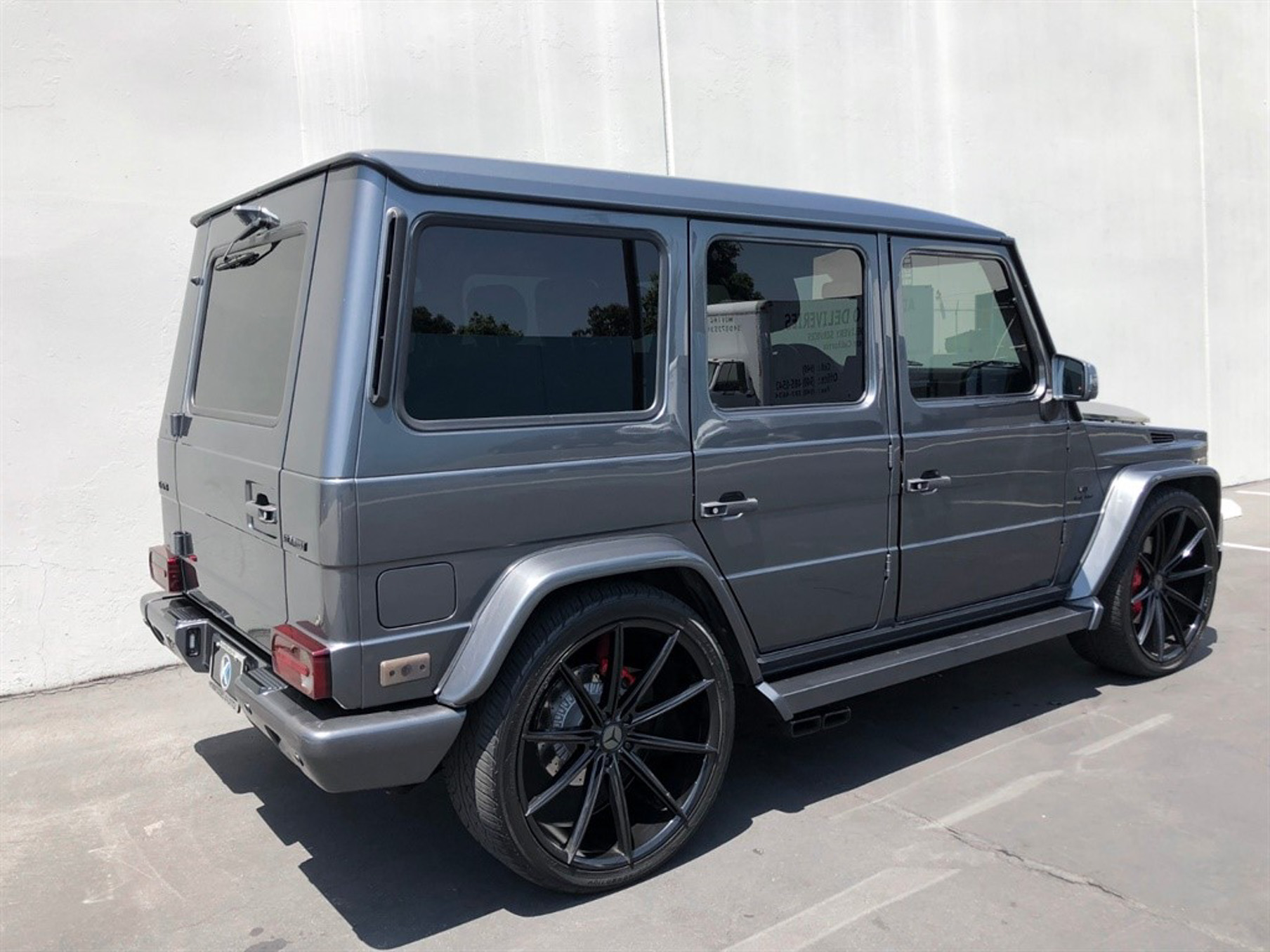 A 2016 Mercedes-Benz G63 on 24 Inch Blaque Diamond BD-11 Gloss Black Wheels