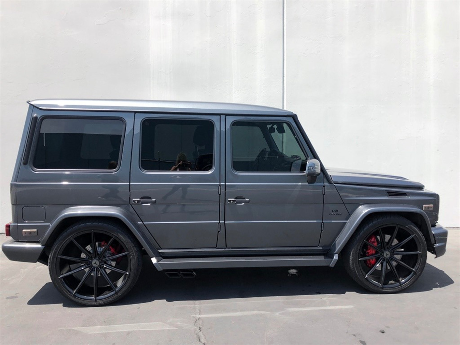 A 2016 Mercedes-Benz G63 on 24 Inch Blaque Diamond BD-11 Gloss Black Wheels