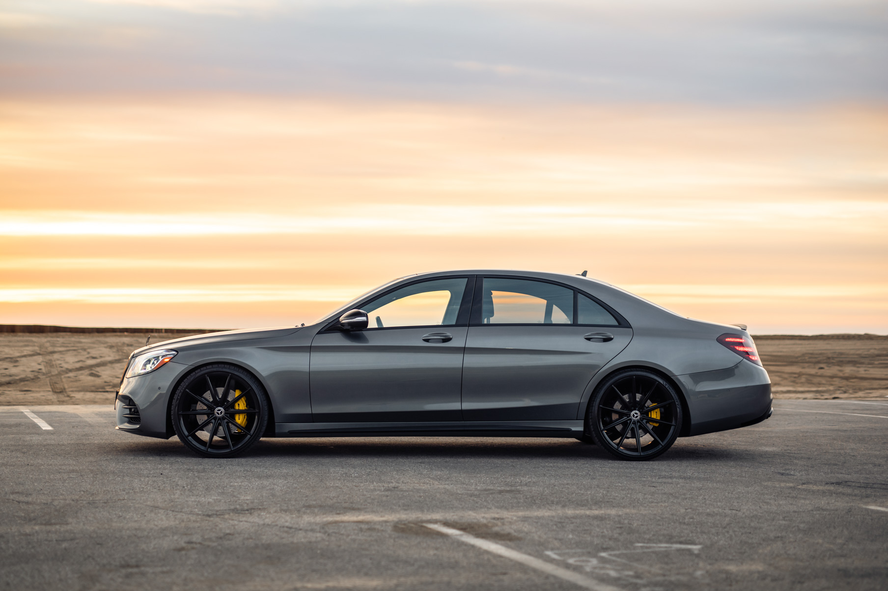 A 2016 Mercedes-Benz S Class on Blaque Diamond BD-11 Gloss Black Wheels