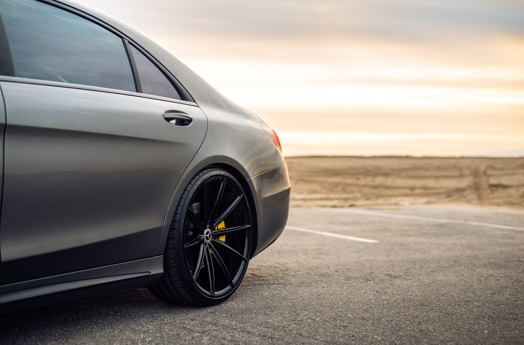 A 2016 Mercedes-Benz S Class on Blaque Diamond BD-11 Gloss Black Wheels