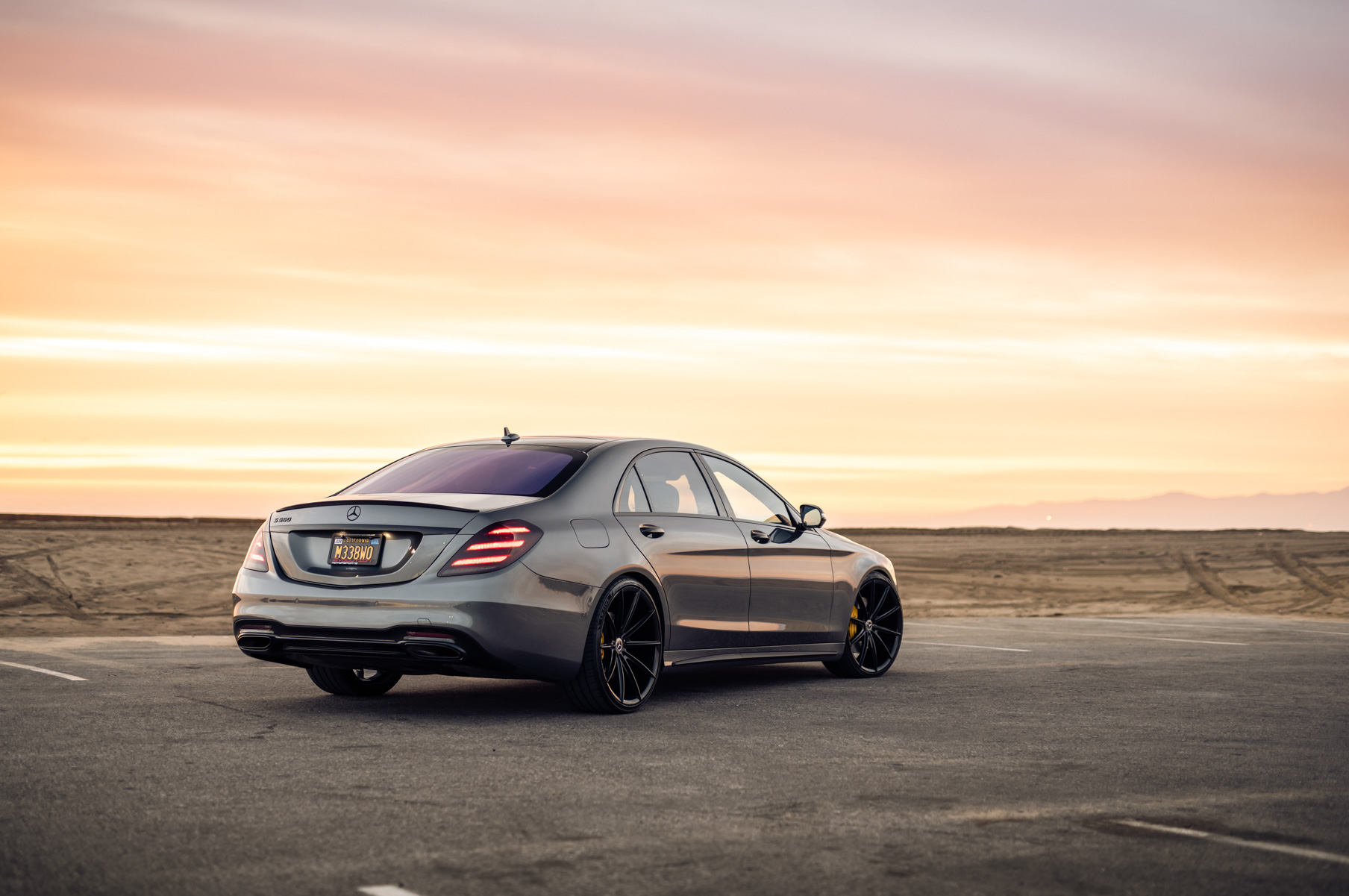 A 2016 Mercedes-Benz S Class on Blaque Diamond BD-11 Gloss Black Wheels