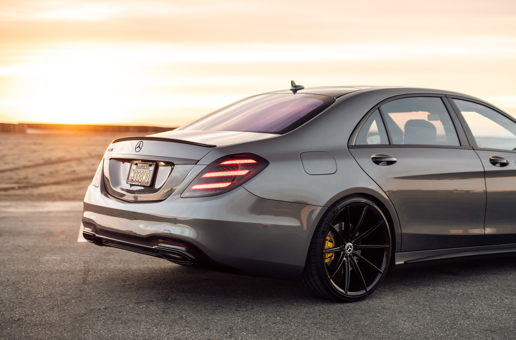 A 2016 Mercedes-Benz S Class on Blaque Diamond BD-11 Gloss Black Wheels