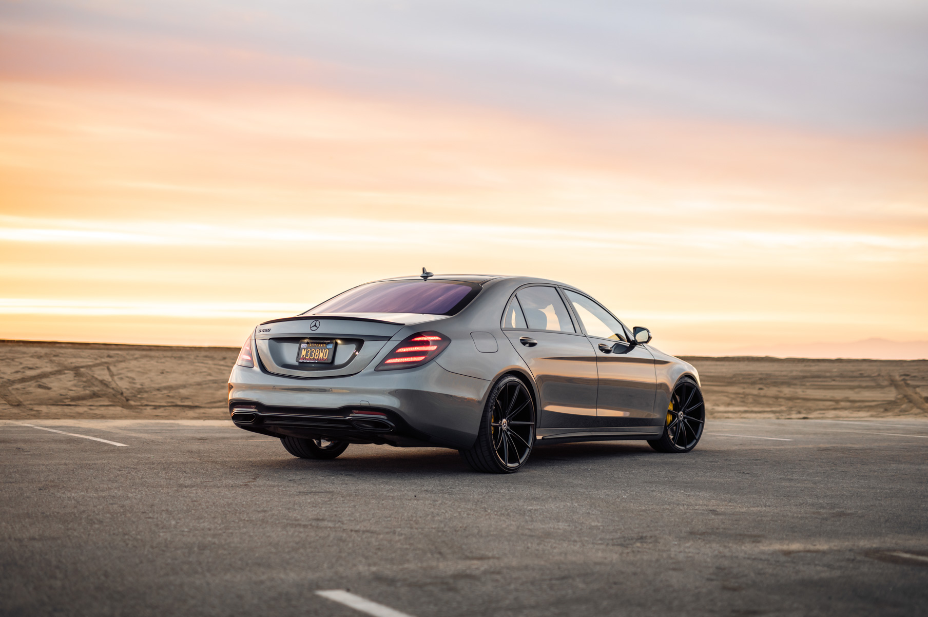 A 2016 Mercedes-Benz S Class on Blaque Diamond BD-11 Gloss Black Wheels