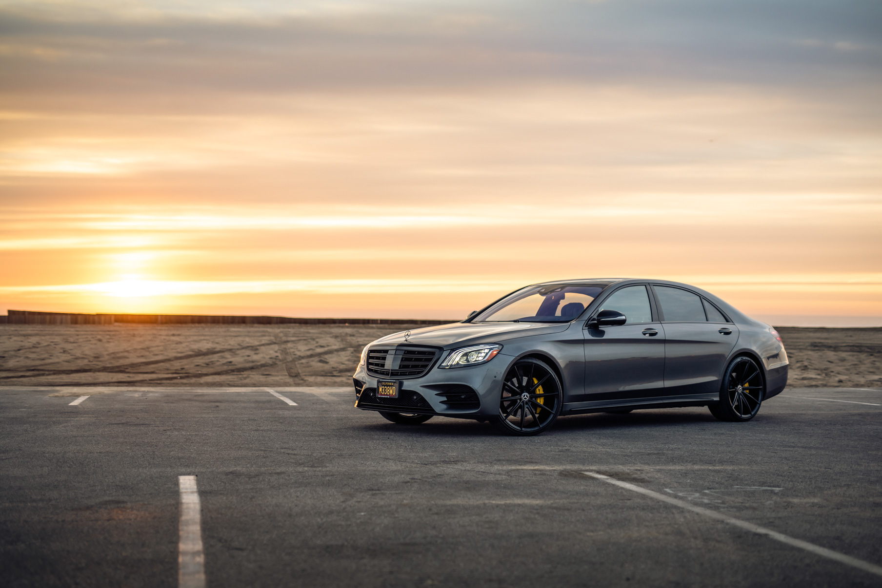 A 2016 Mercedes-Benz S Class on Blaque Diamond BD-11 Gloss Black Wheels
