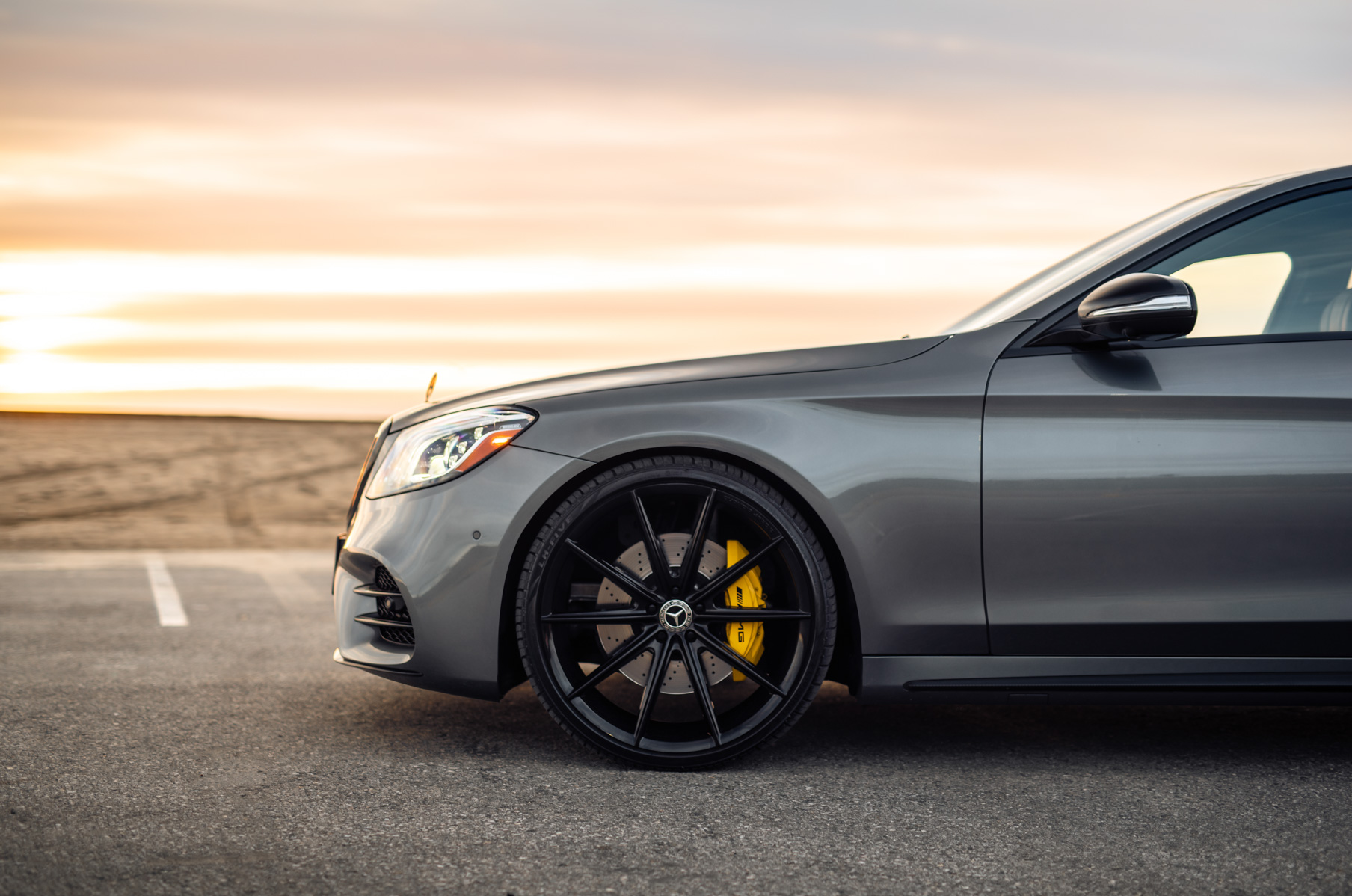 A 2016 Mercedes-Benz S Class on Blaque Diamond BD-11 Gloss Black Wheels