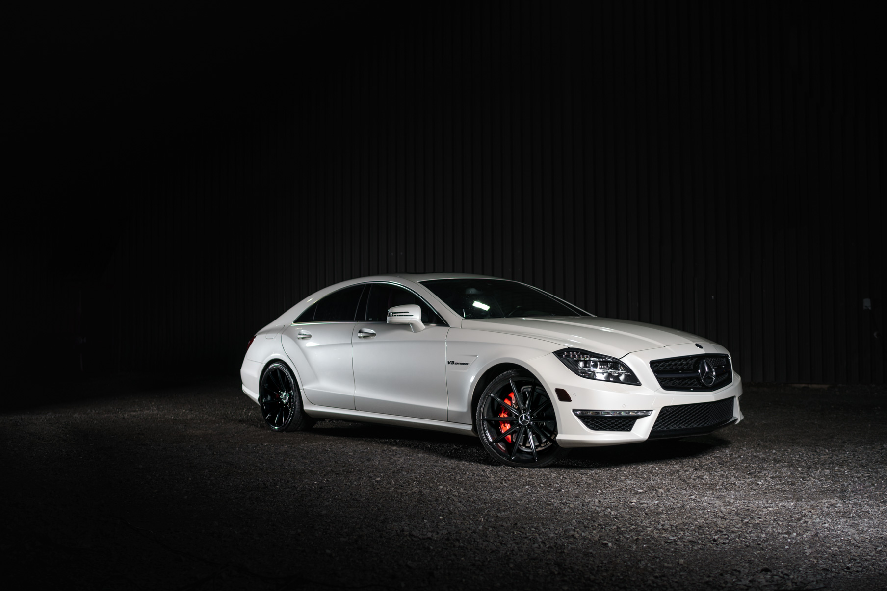 A 2012 Mercedes-Benz CLS63 AMG on Blaque Diamond BD-11 Gloss Black Wheels