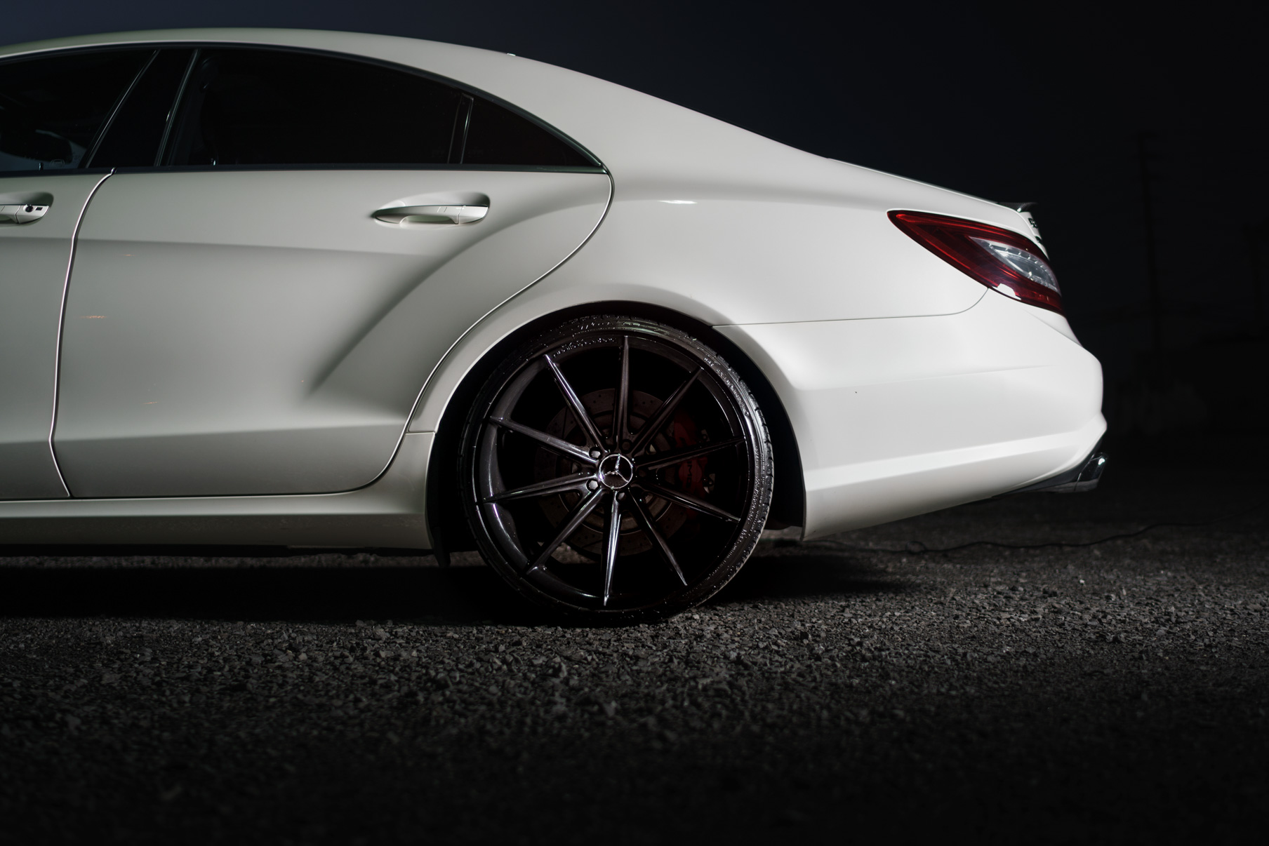 A 2012 Mercedes-Benz CLS63 AMG on Blaque Diamond BD-11 Gloss Black Wheels