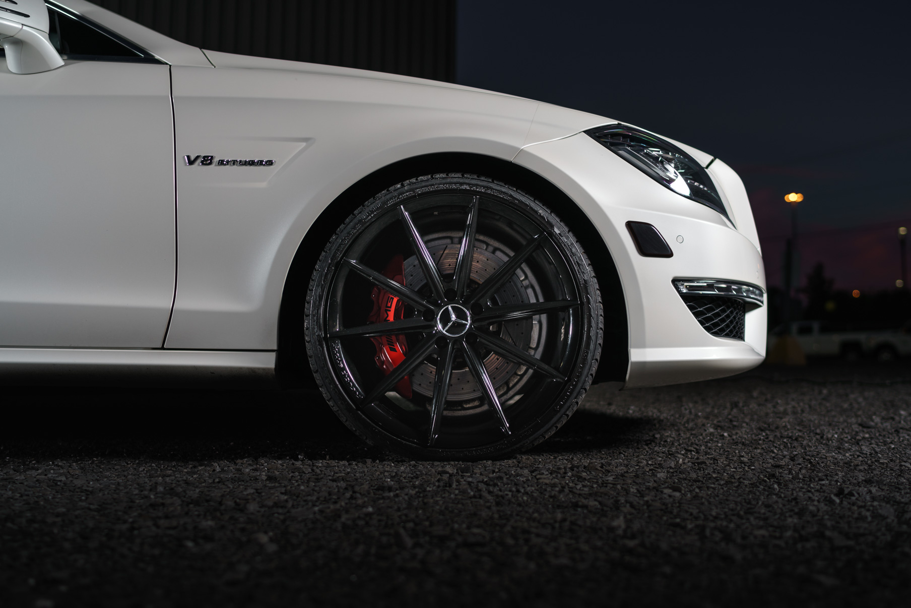 A 2012 Mercedes-Benz CLS63 AMG on Blaque Diamond BD-11 Gloss Black Wheels