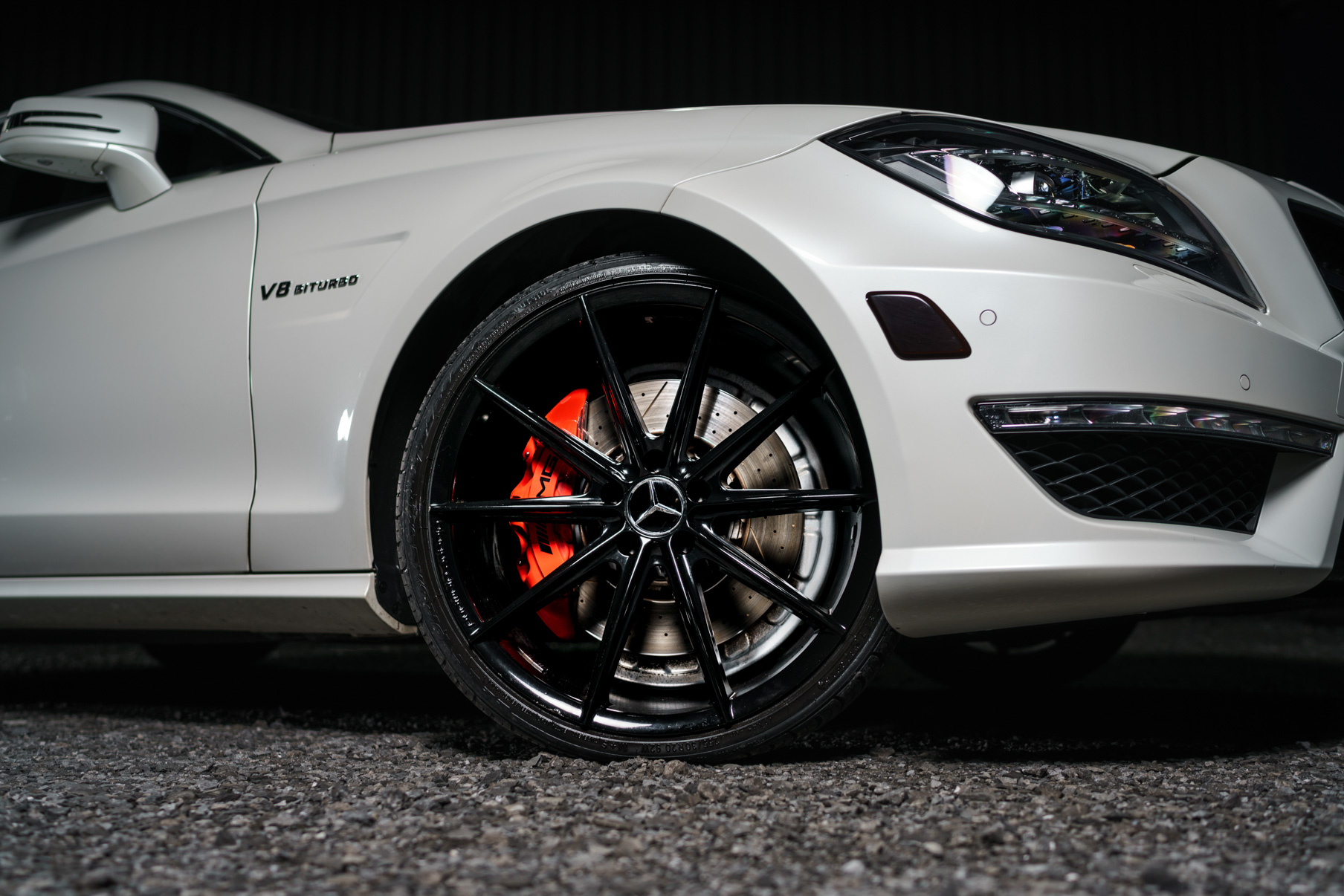 A 2012 Mercedes-Benz CLS63 AMG on Blaque Diamond BD-11 Gloss Black Wheels
